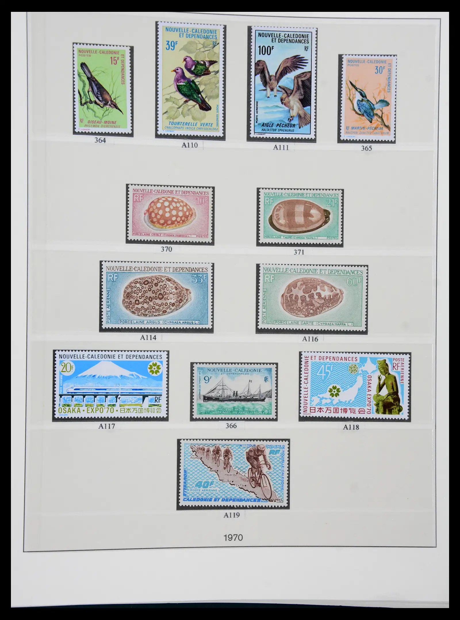 41341 0030 - Postzegelverzameling 41341 Nieuw Caledonië 1900-2010.