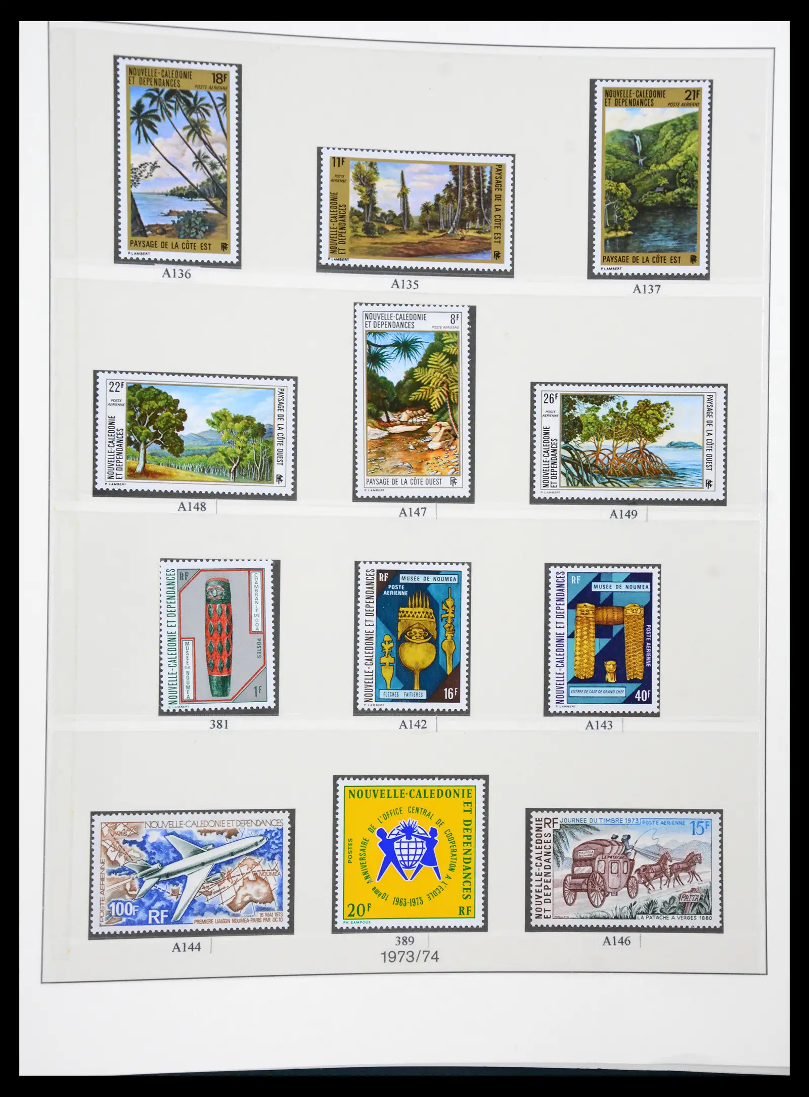 41341 0034 - Postzegelverzameling 41341 Nieuw Caledonië 1900-2010.