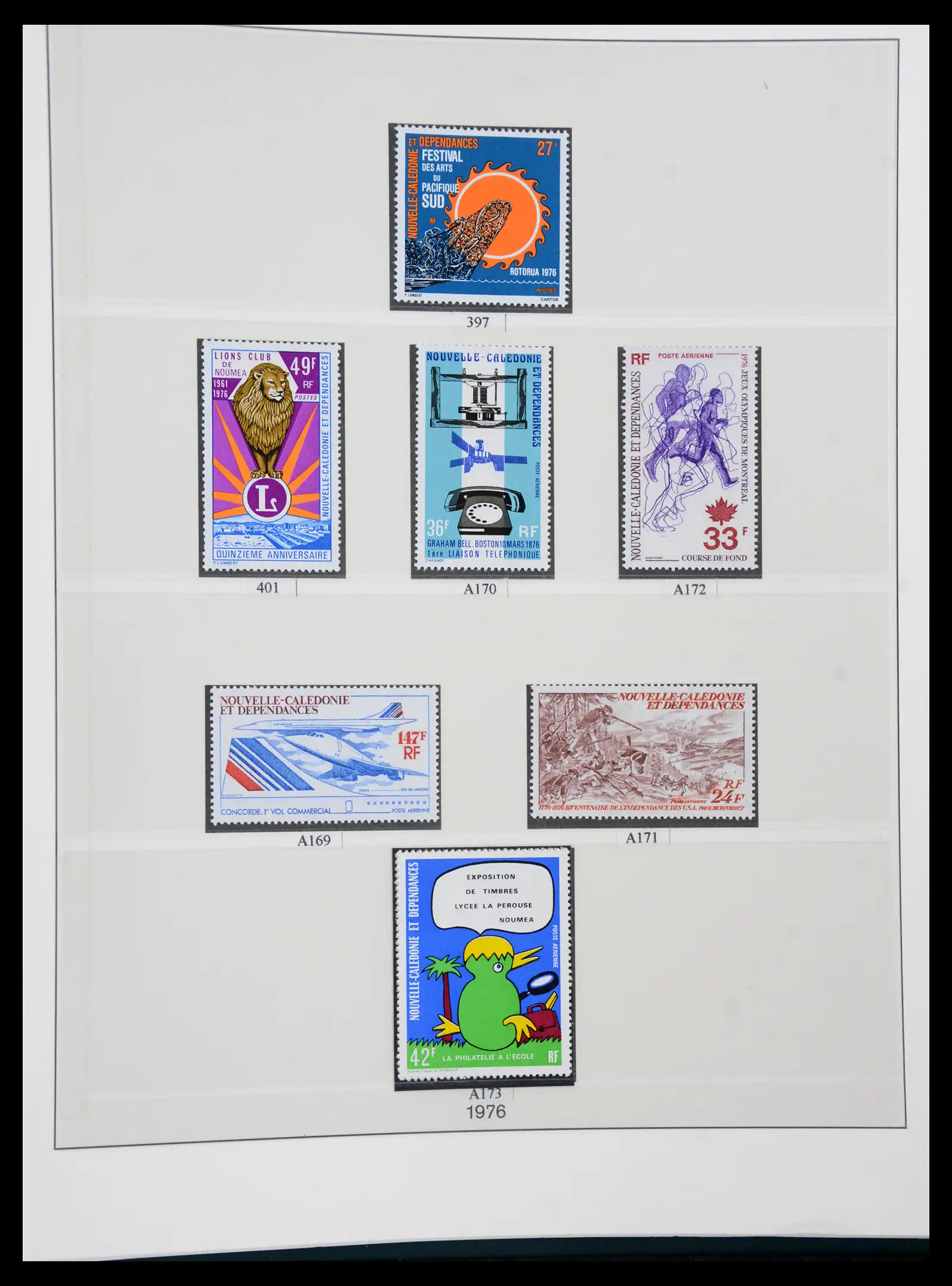 41341 0038 - Postzegelverzameling 41341 Nieuw Caledonië 1900-2010.