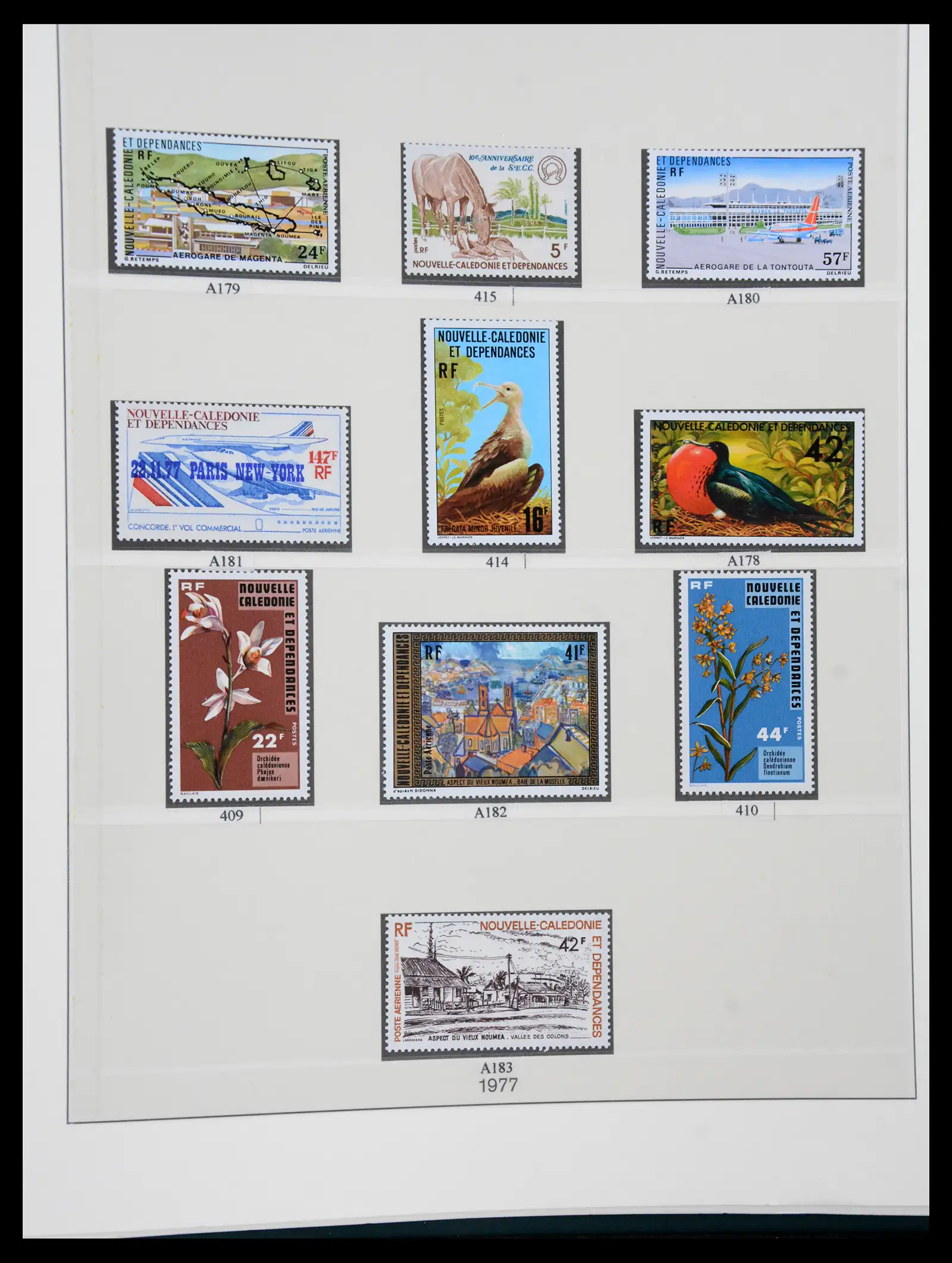 41341 0041 - Postzegelverzameling 41341 Nieuw Caledonië 1900-2010.