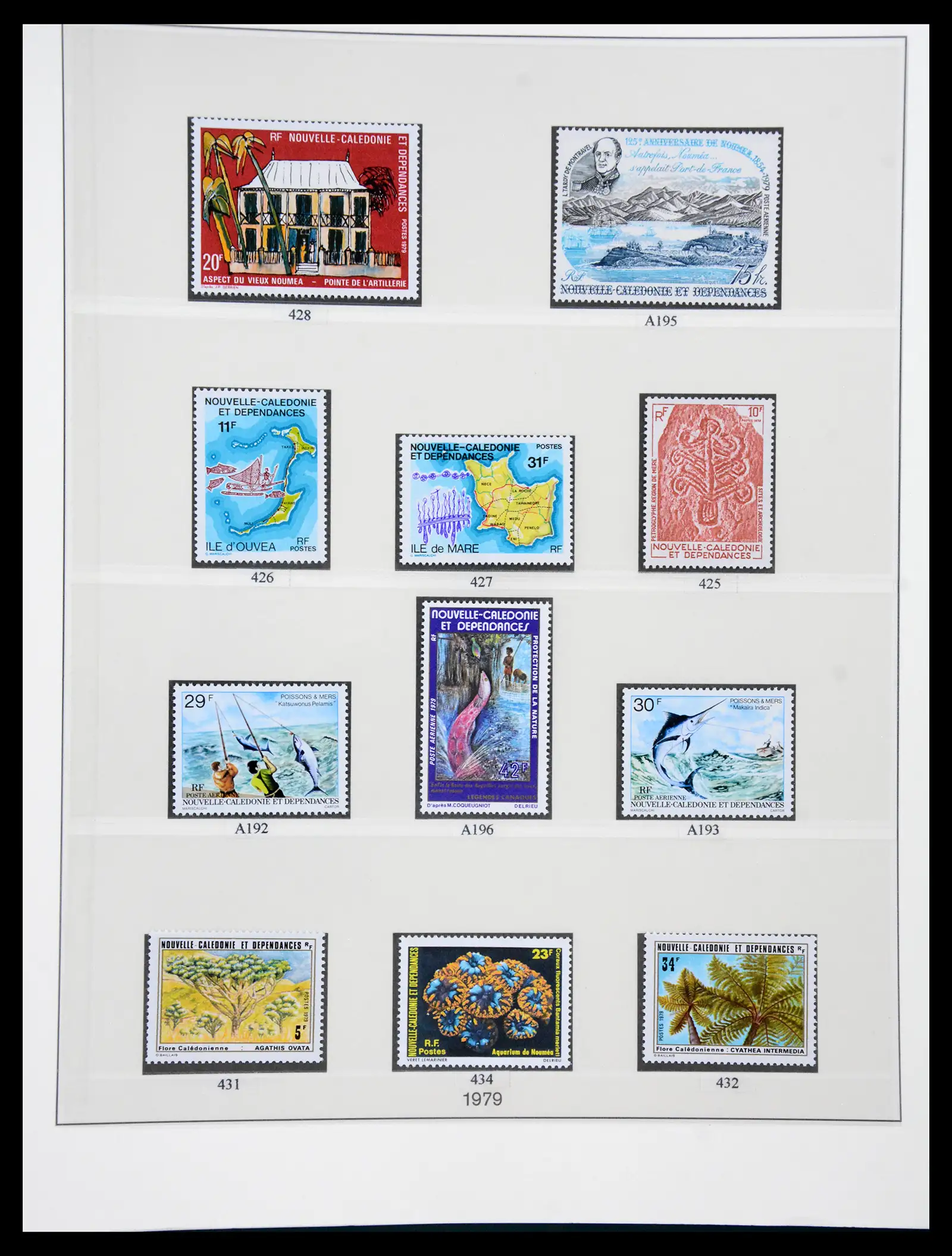41341 0044 - Postzegelverzameling 41341 Nieuw Caledonië 1900-2010.