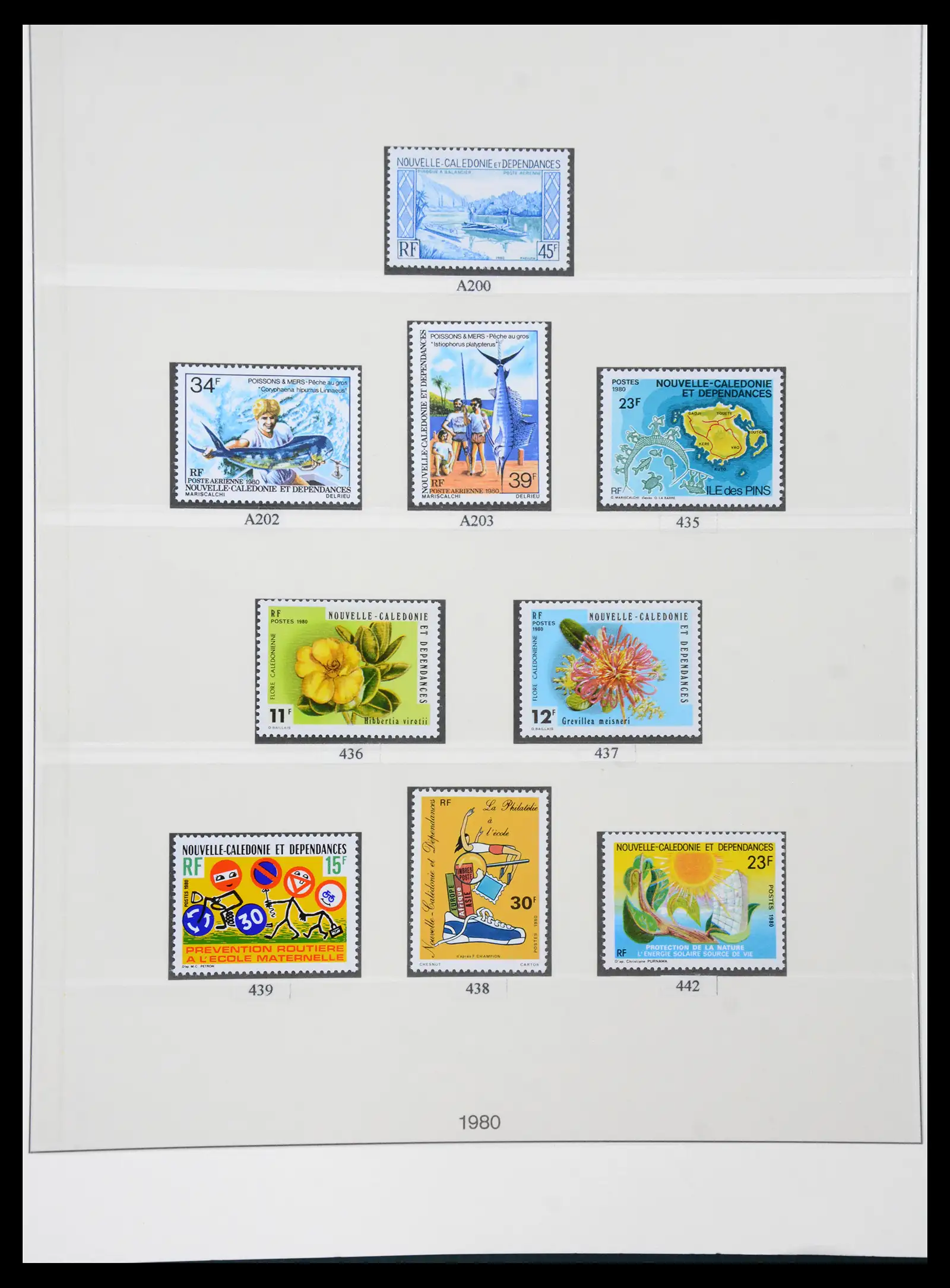 41341 0046 - Postzegelverzameling 41341 Nieuw Caledonië 1900-2010.