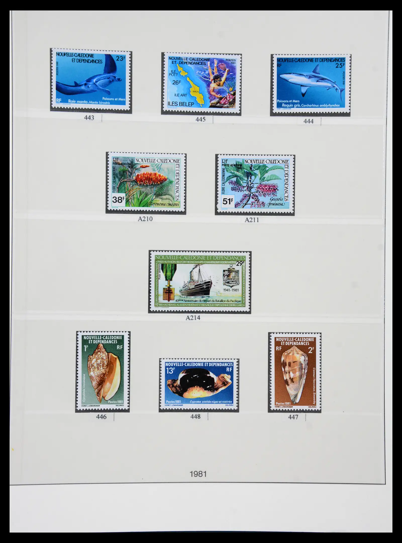 41341 0048 - Postzegelverzameling 41341 Nieuw Caledonië 1900-2010.