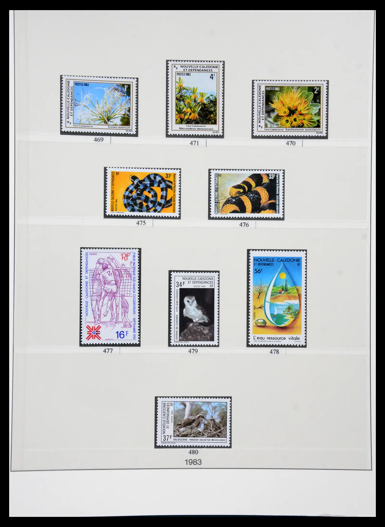 41341 0054 - Postzegelverzameling 41341 Nieuw Caledonië 1900-2010.