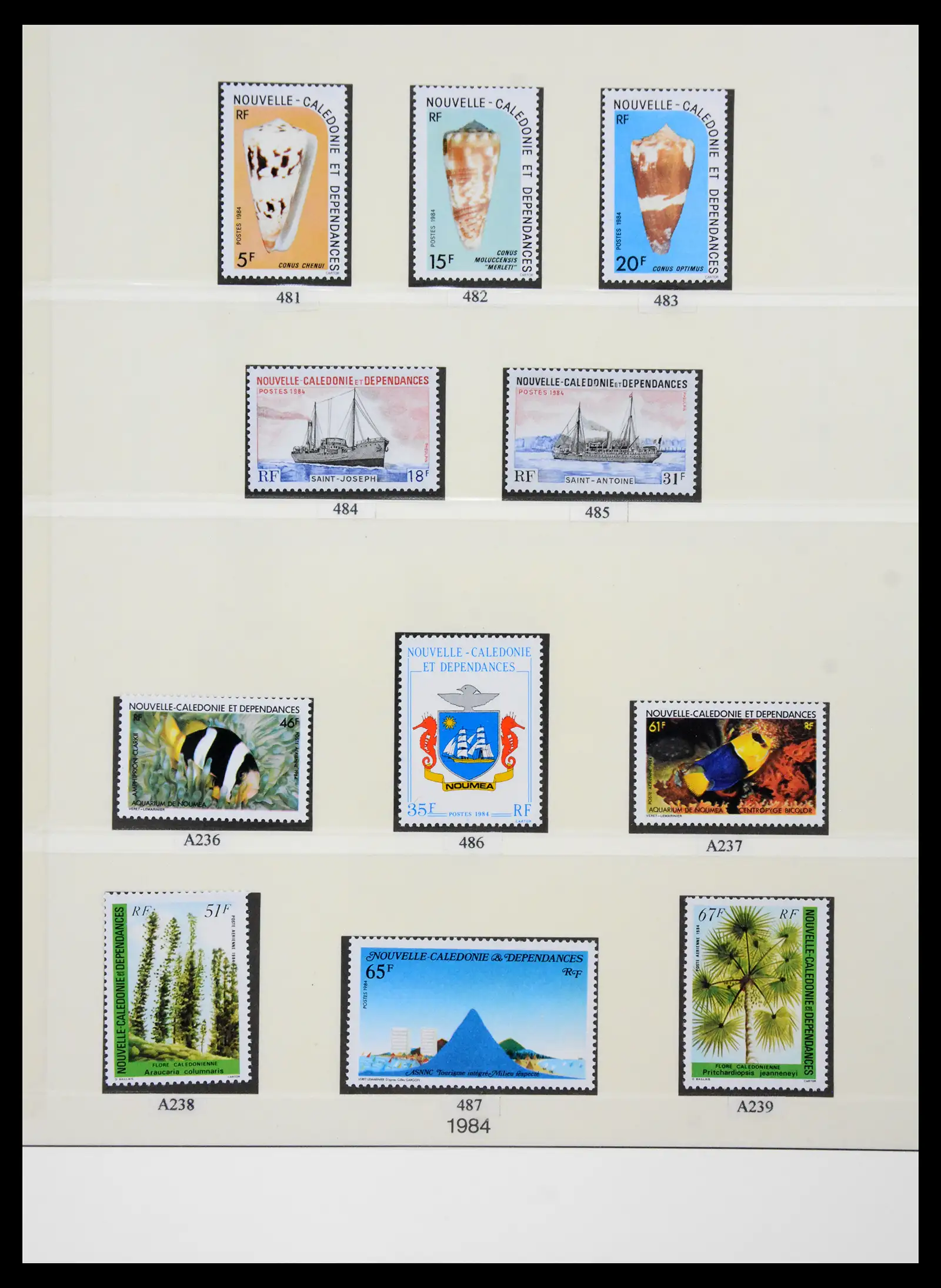 41341 0058 - Postzegelverzameling 41341 Nieuw Caledonië 1900-2010.