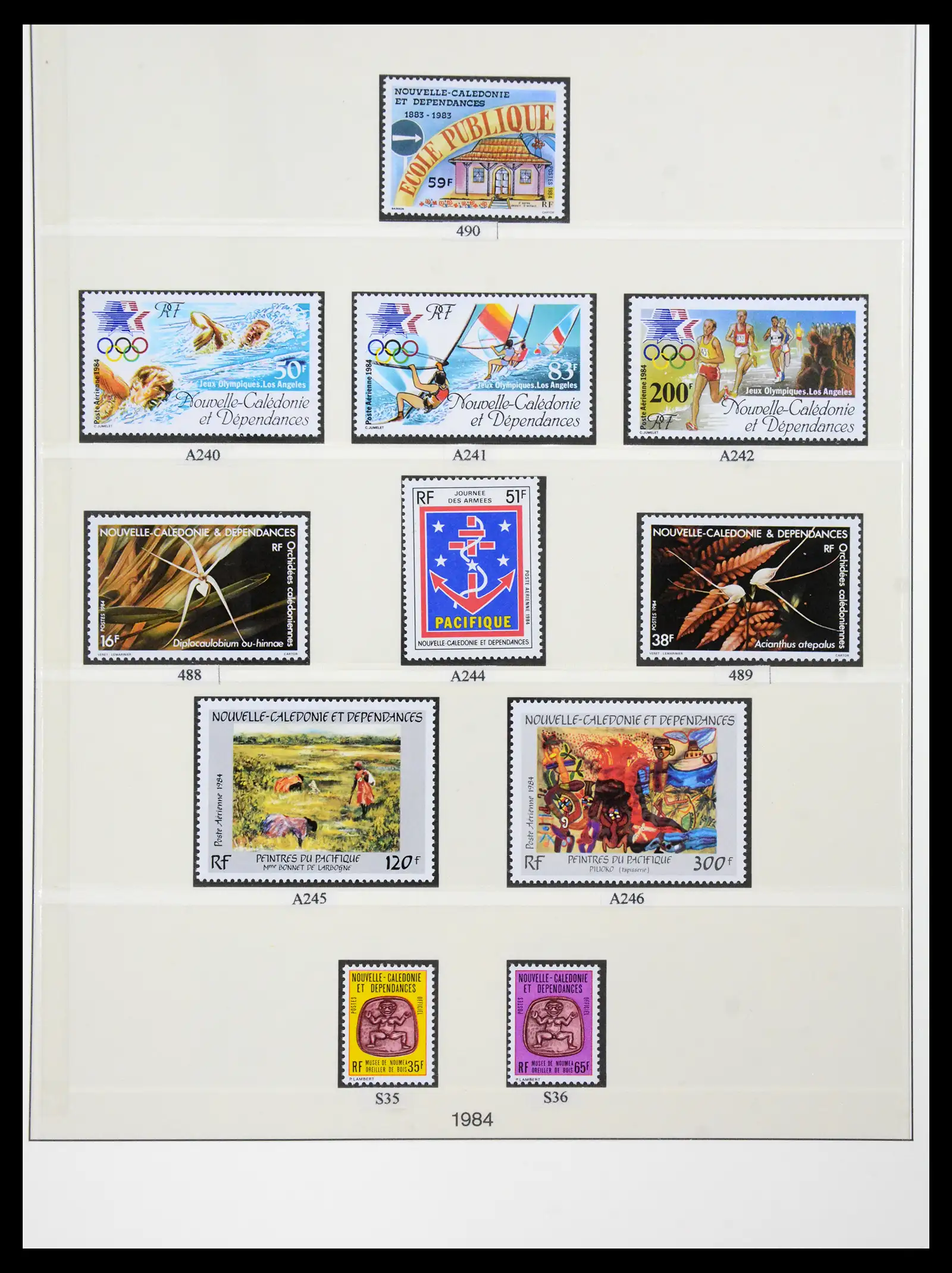 41341 0060 - Postzegelverzameling 41341 Nieuw Caledonië 1900-2010.
