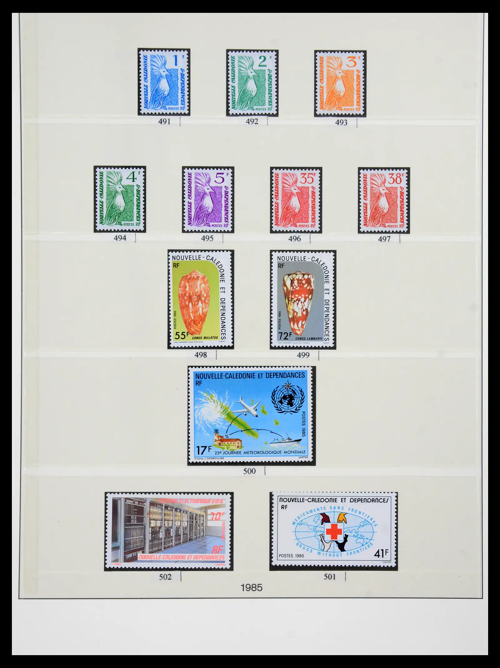 41341 0061 - Postzegelverzameling 41341 Nieuw Caledonië 1900-2010.