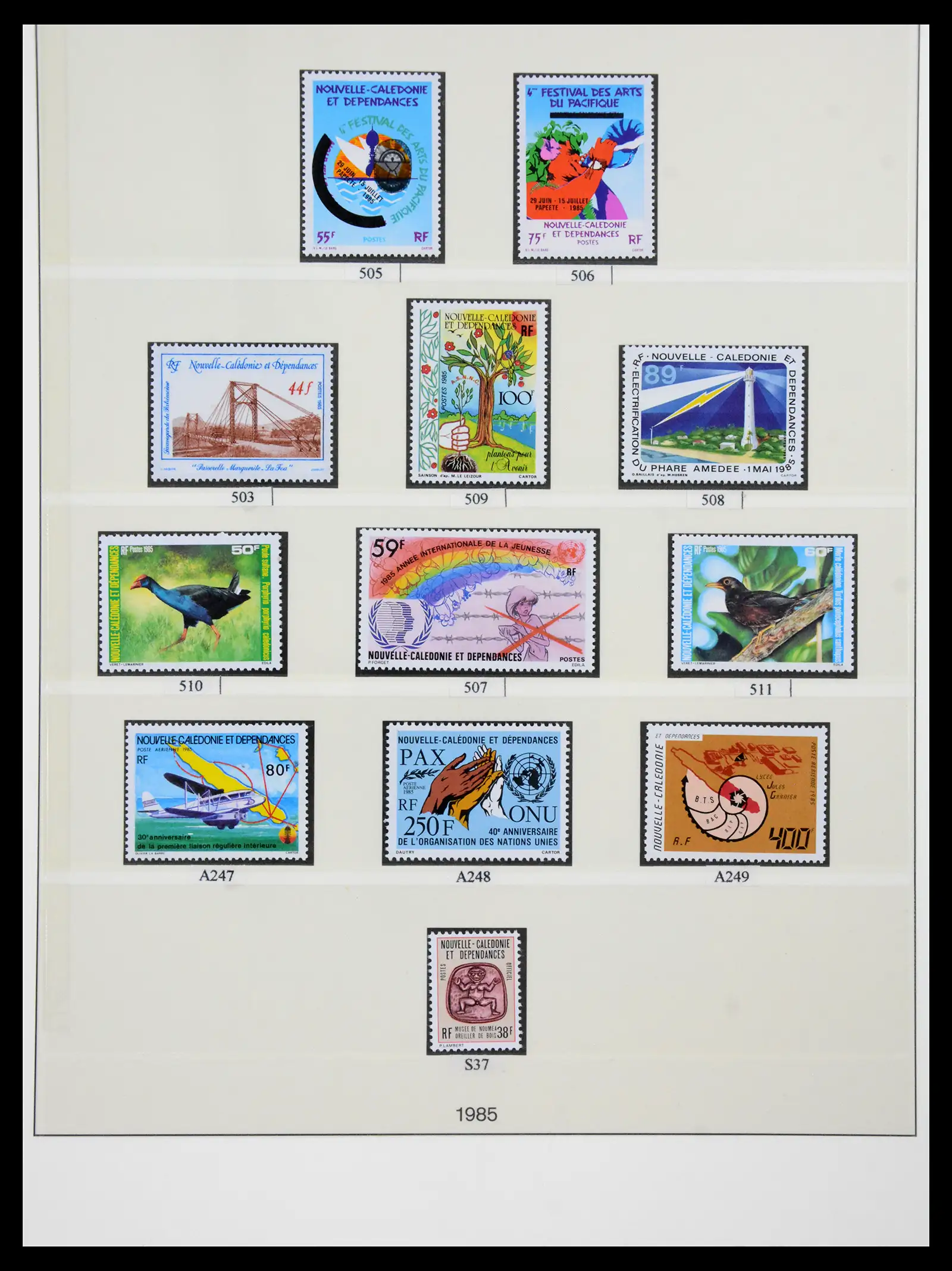 41341 0063 - Postzegelverzameling 41341 Nieuw Caledonië 1900-2010.