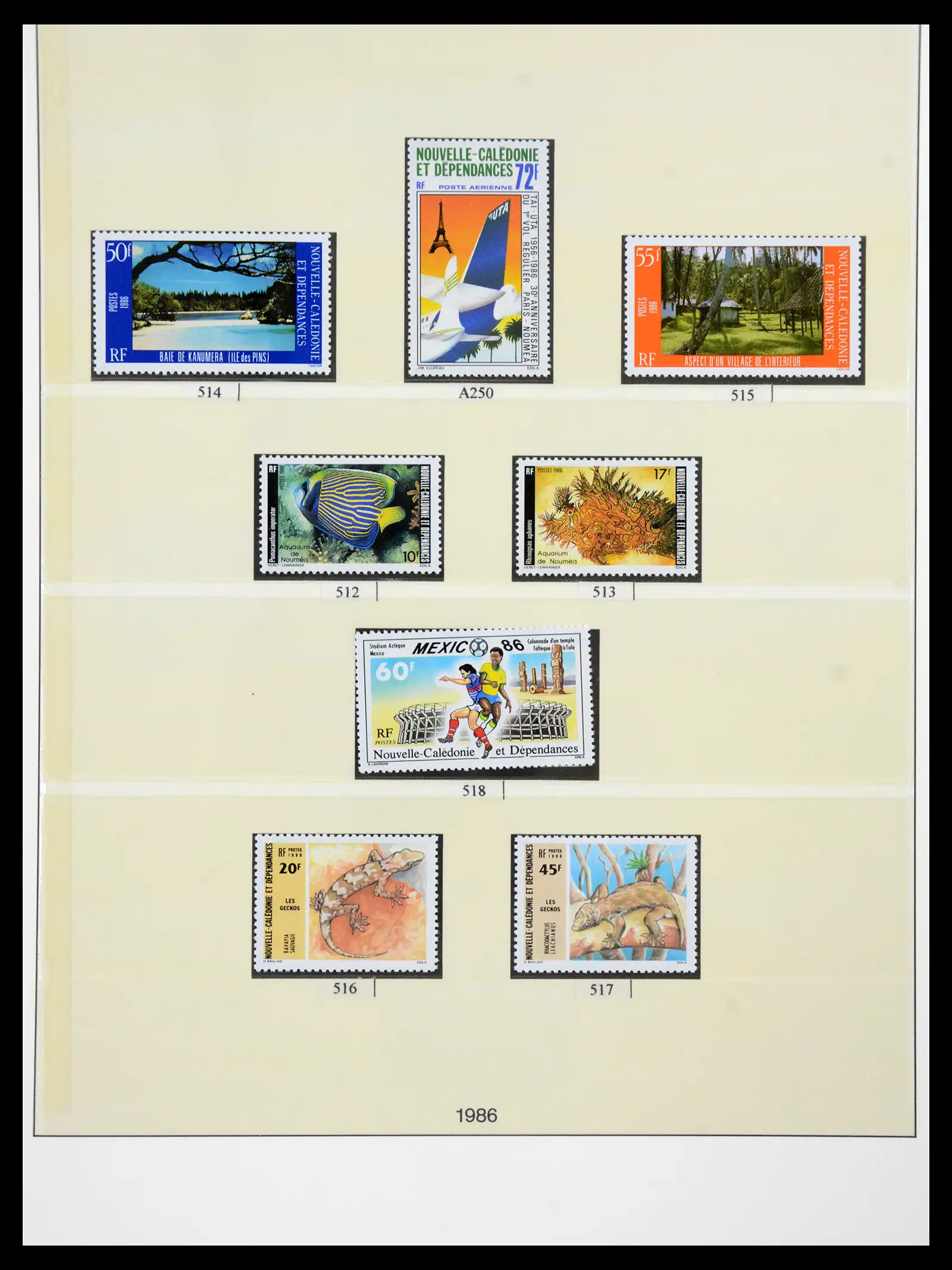 41341 0064 - Postzegelverzameling 41341 Nieuw Caledonië 1900-2010.