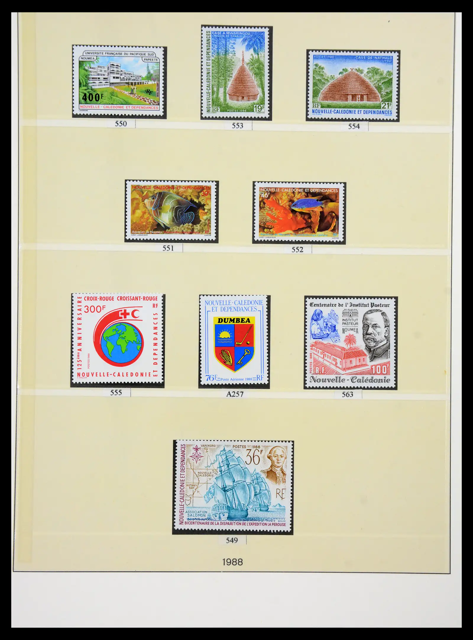 41341 0069 - Postzegelverzameling 41341 Nieuw Caledonië 1900-2010.