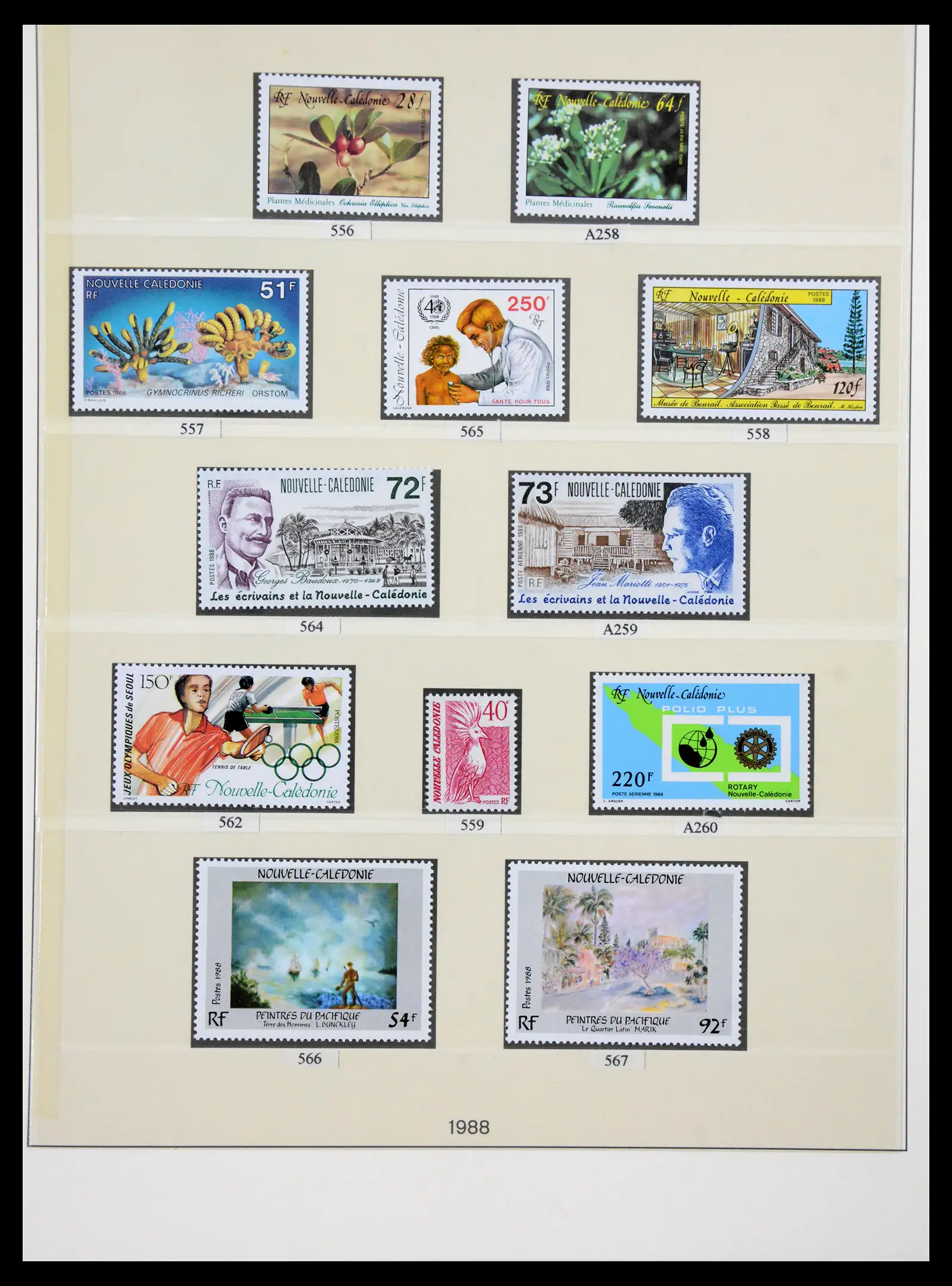 41341 0070 - Postzegelverzameling 41341 Nieuw Caledonië 1900-2010.