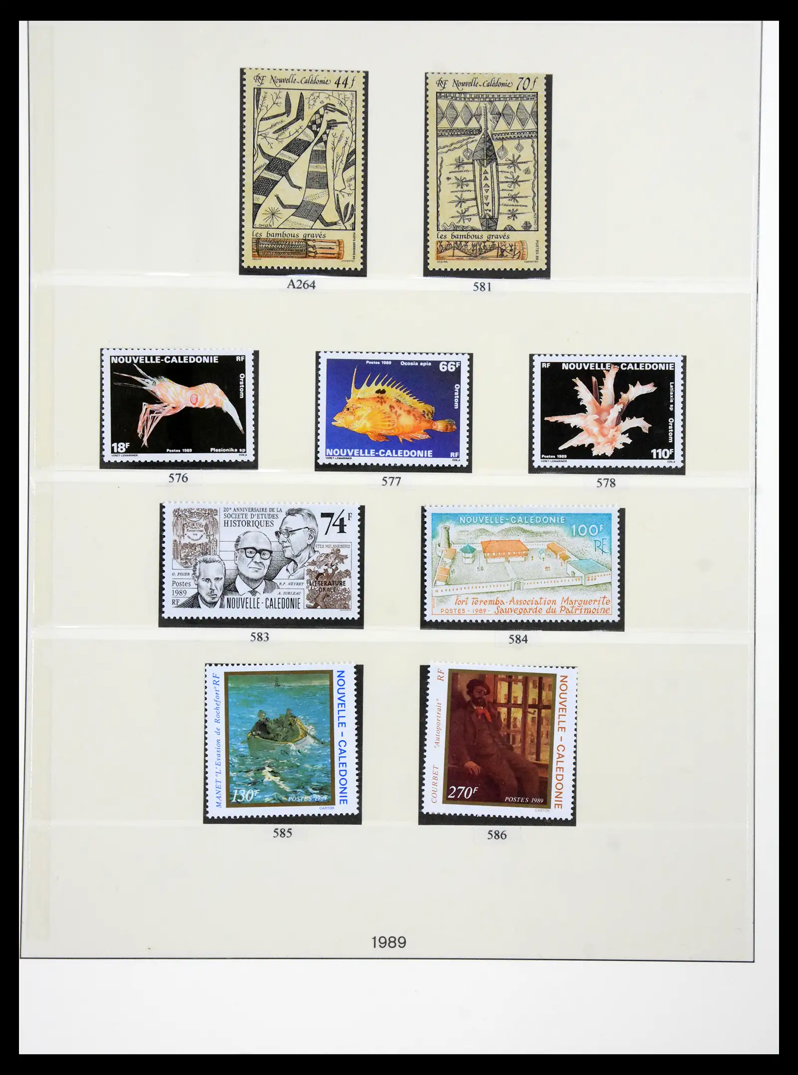 41341 0075 - Postzegelverzameling 41341 Nieuw Caledonië 1900-2010.
