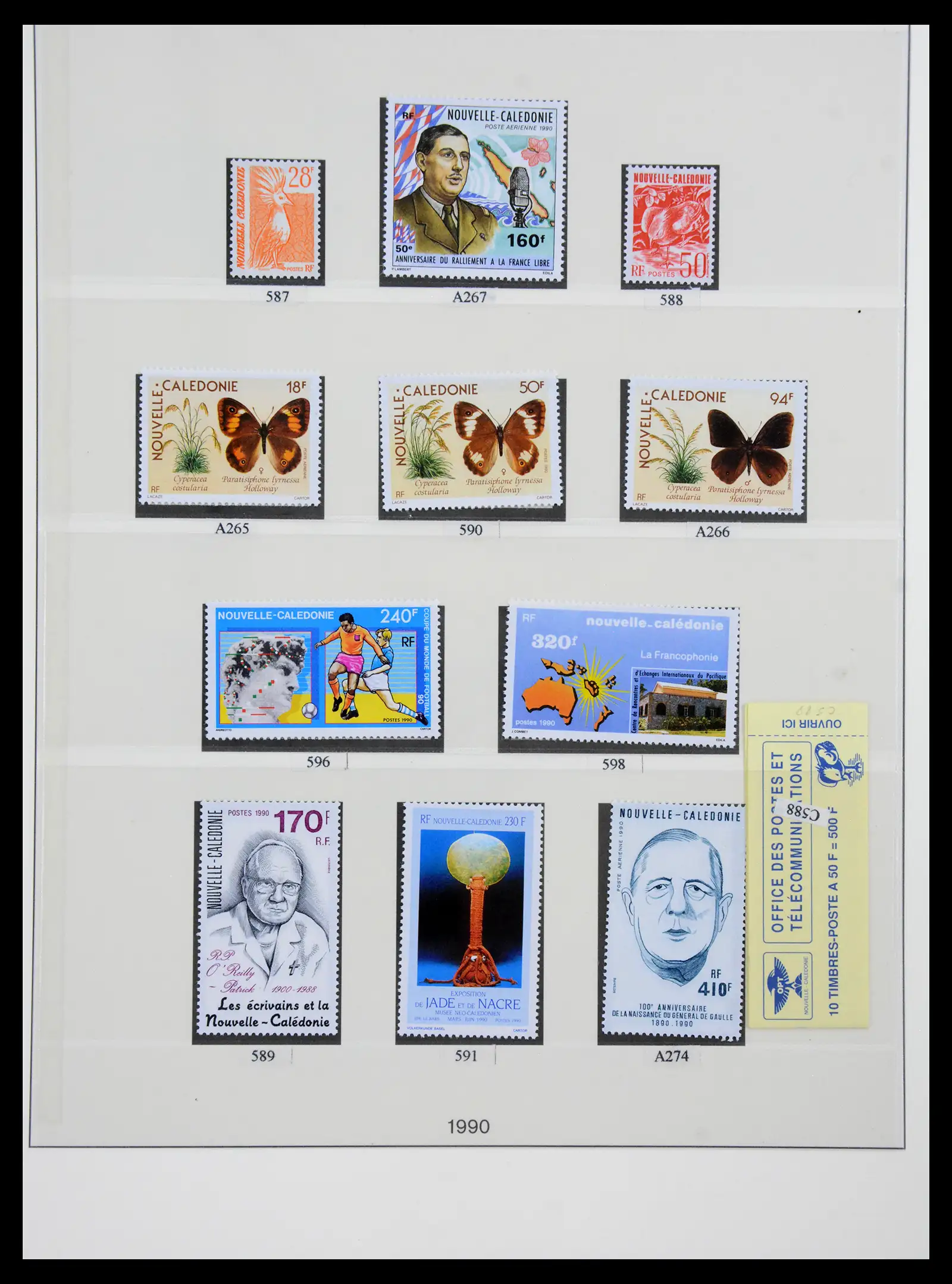 41341 0076 - Postzegelverzameling 41341 Nieuw Caledonië 1900-2010.