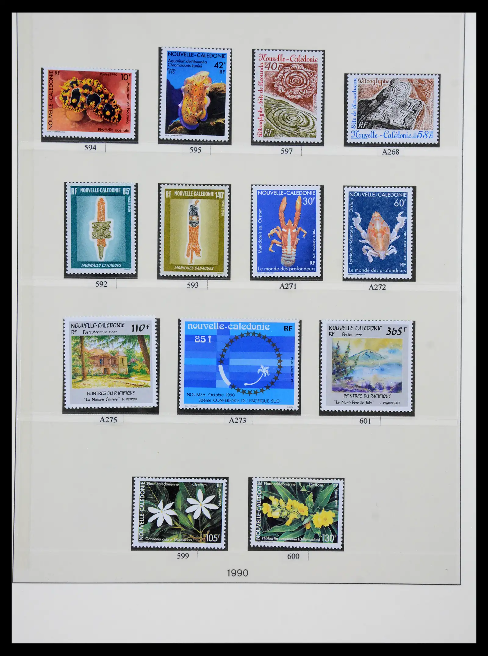 41341 0077 - Postzegelverzameling 41341 Nieuw Caledonië 1900-2010.