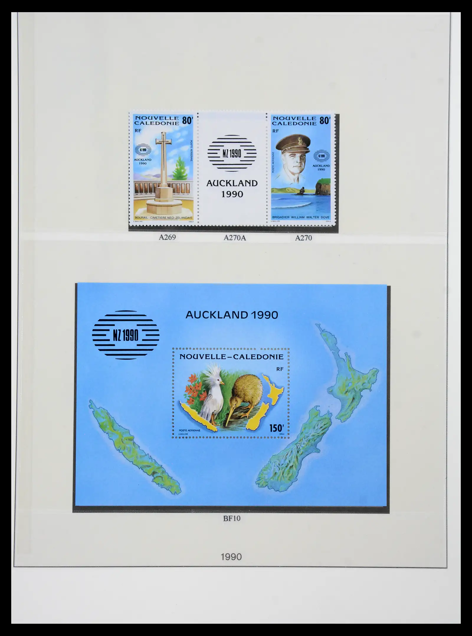 41341 0078 - Postzegelverzameling 41341 Nieuw Caledonië 1900-2010.