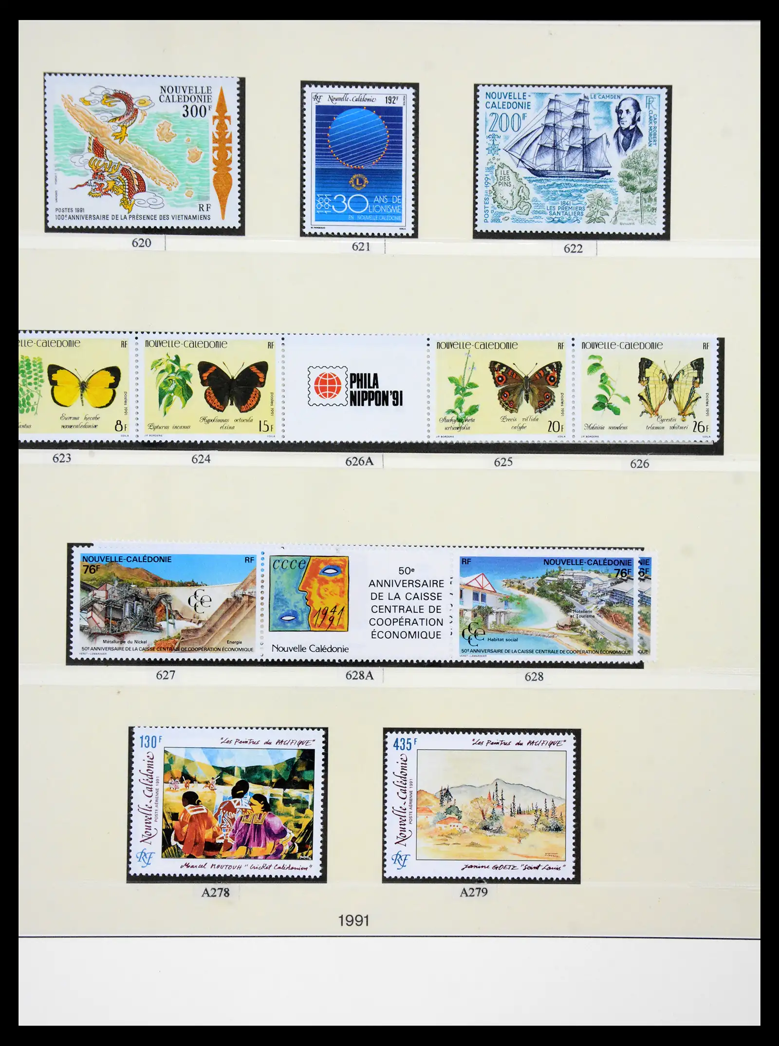 41341 0082 - Postzegelverzameling 41341 Nieuw Caledonië 1900-2010.