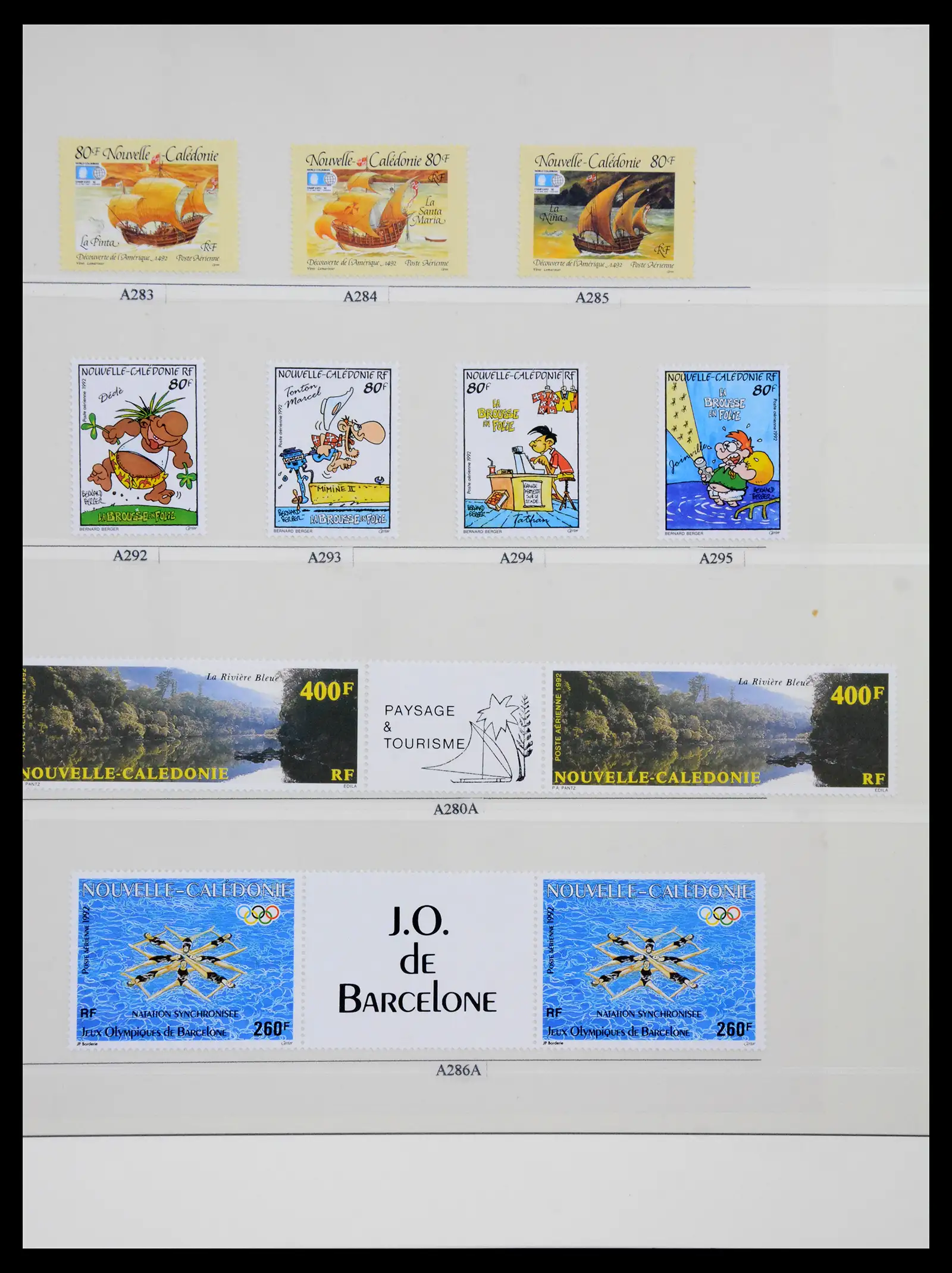 41341 0088 - Postzegelverzameling 41341 Nieuw Caledonië 1900-2010.