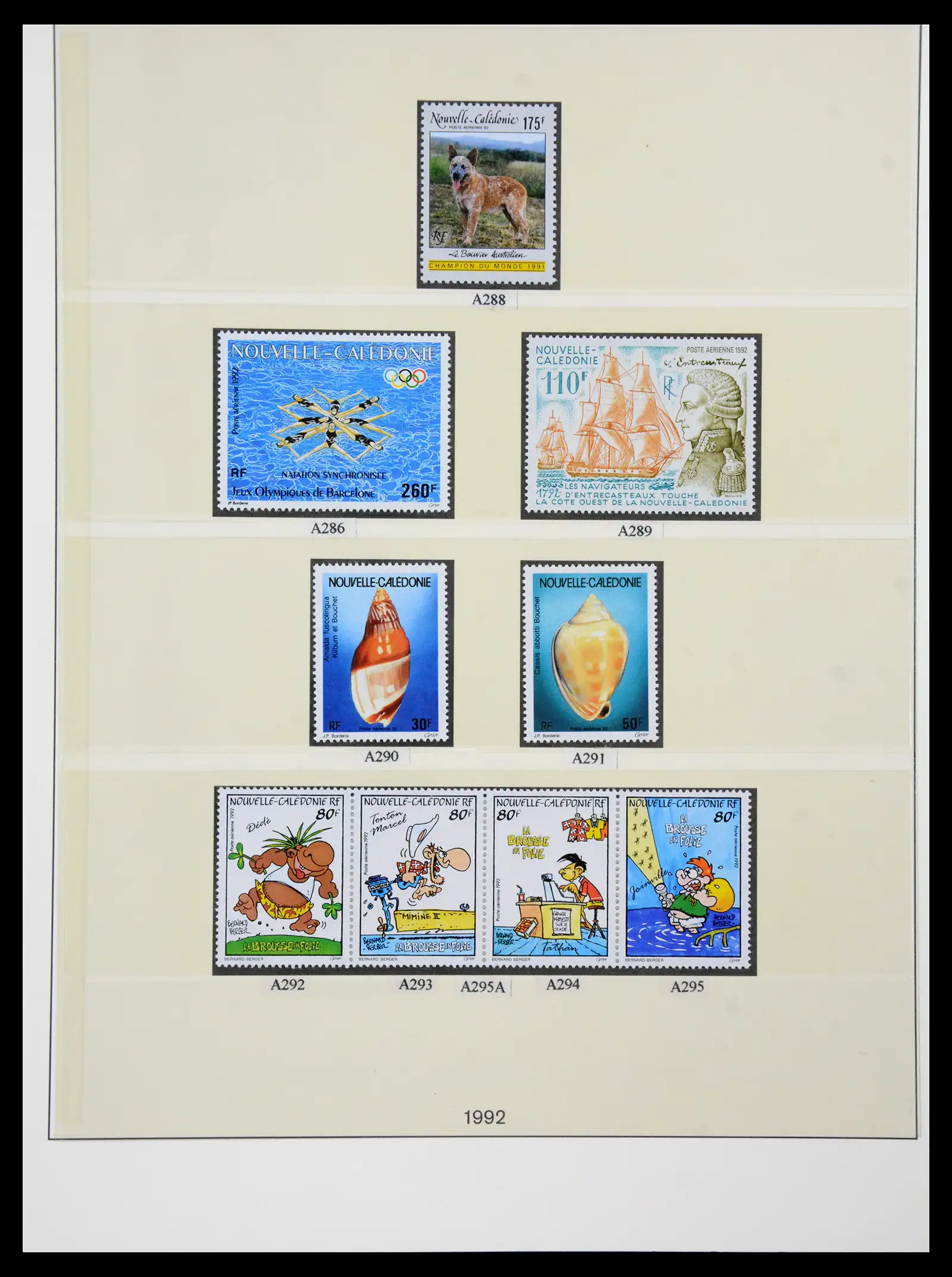 41341 0089 - Postzegelverzameling 41341 Nieuw Caledonië 1900-2010.