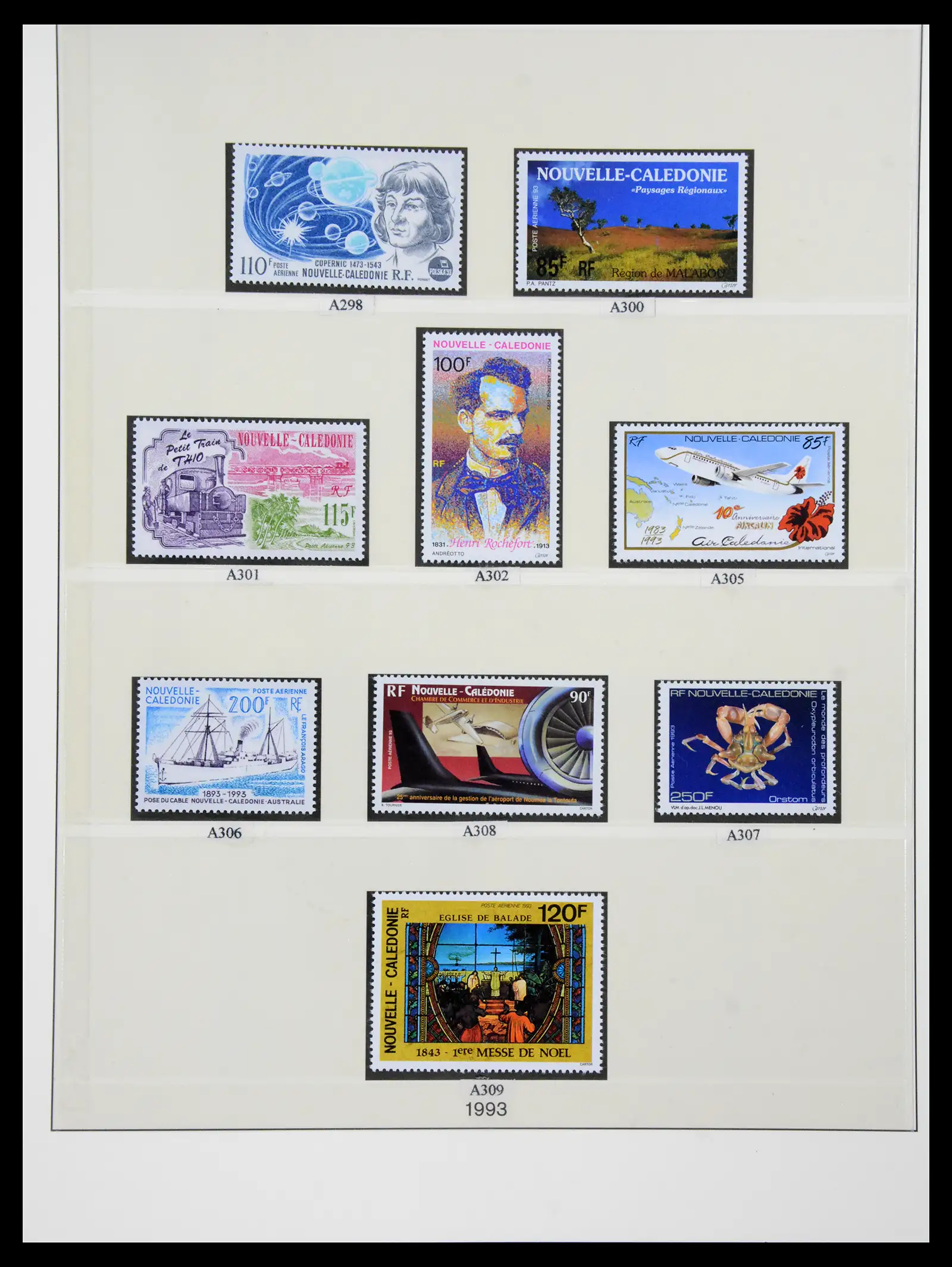 41341 0092 - Postzegelverzameling 41341 Nieuw Caledonië 1900-2010.