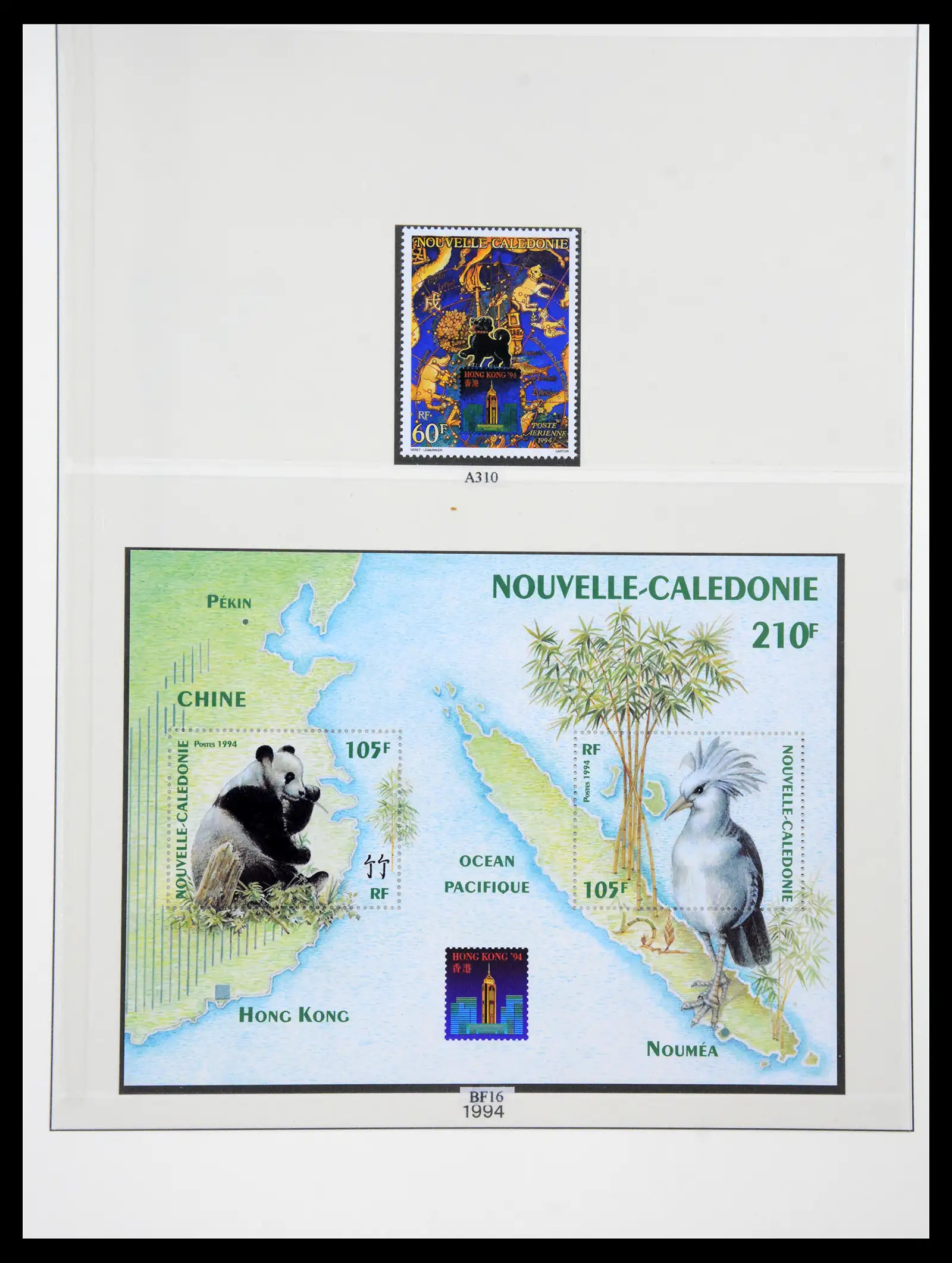 41341 0096 - Postzegelverzameling 41341 Nieuw Caledonië 1900-2010.