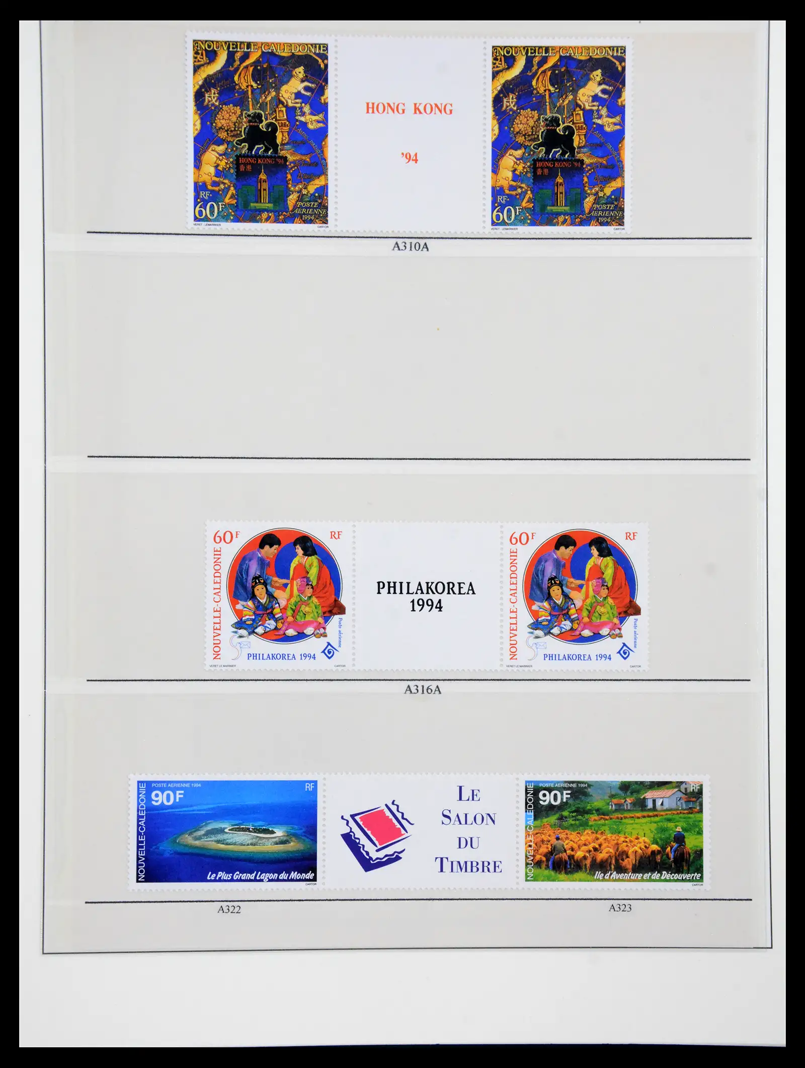 41341 0098 - Postzegelverzameling 41341 Nieuw Caledonië 1900-2010.