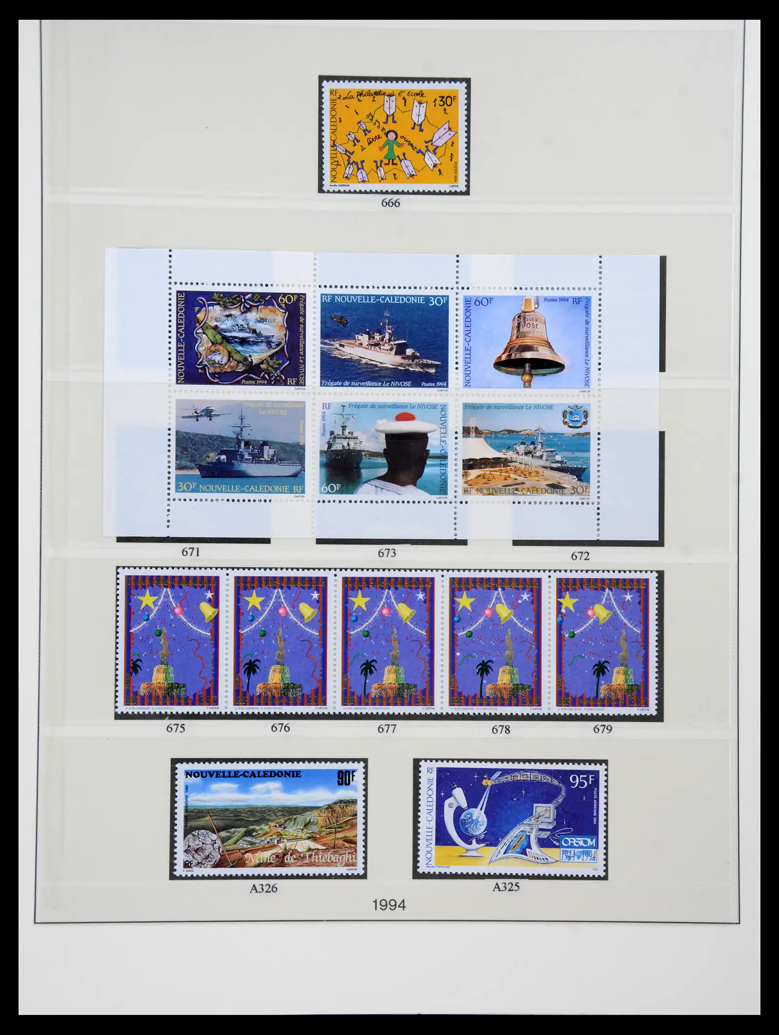 41341 0100 - Postzegelverzameling 41341 Nieuw Caledonië 1900-2010.