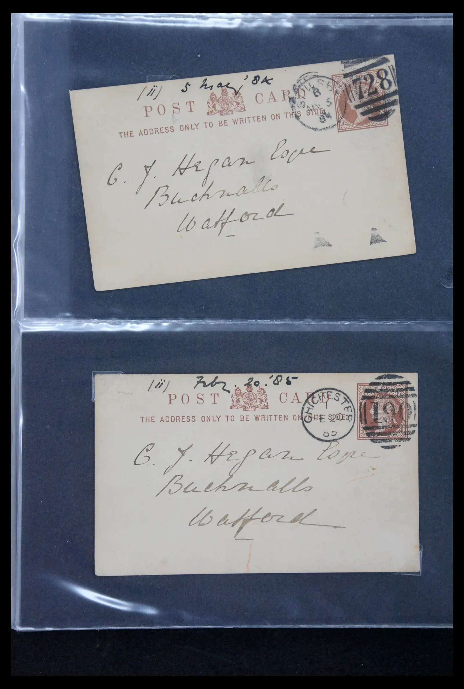 41344 0005 - Stamp collection 41344 Great Britain covers 1870-1950.