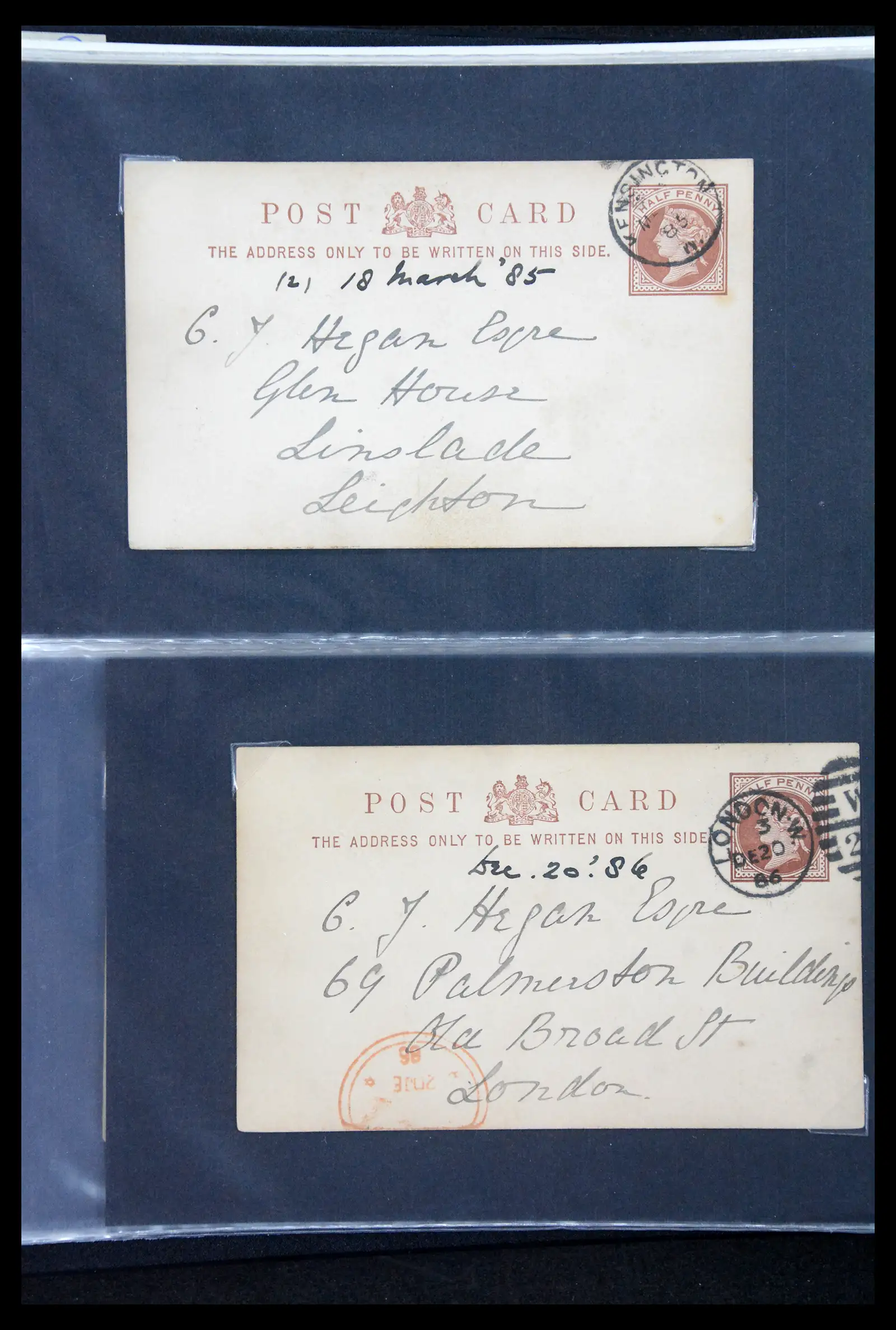 41344 0006 - Stamp collection 41344 Great Britain covers 1870-1950.