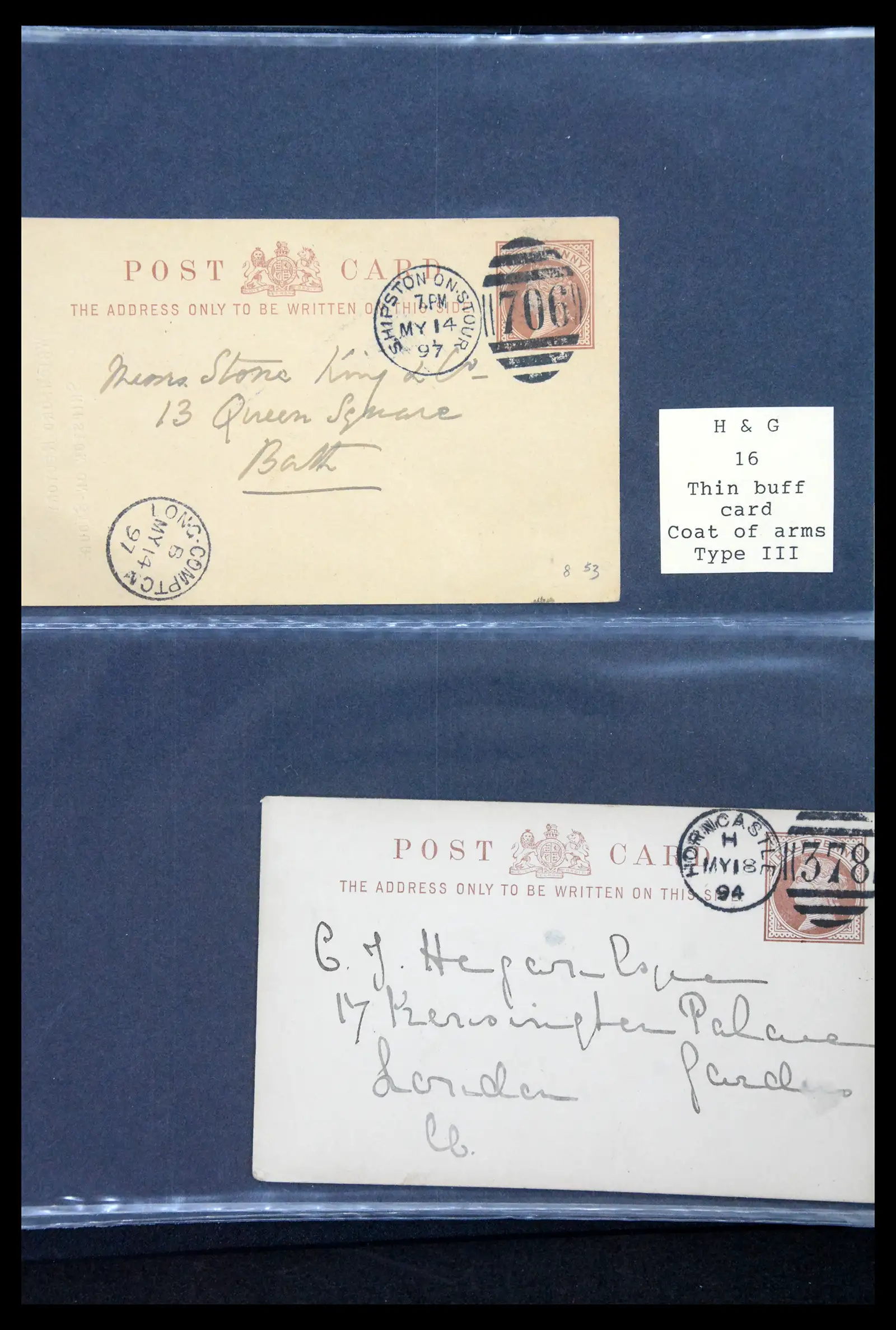 41344 0012 - Stamp collection 41344 Great Britain covers 1870-1950.