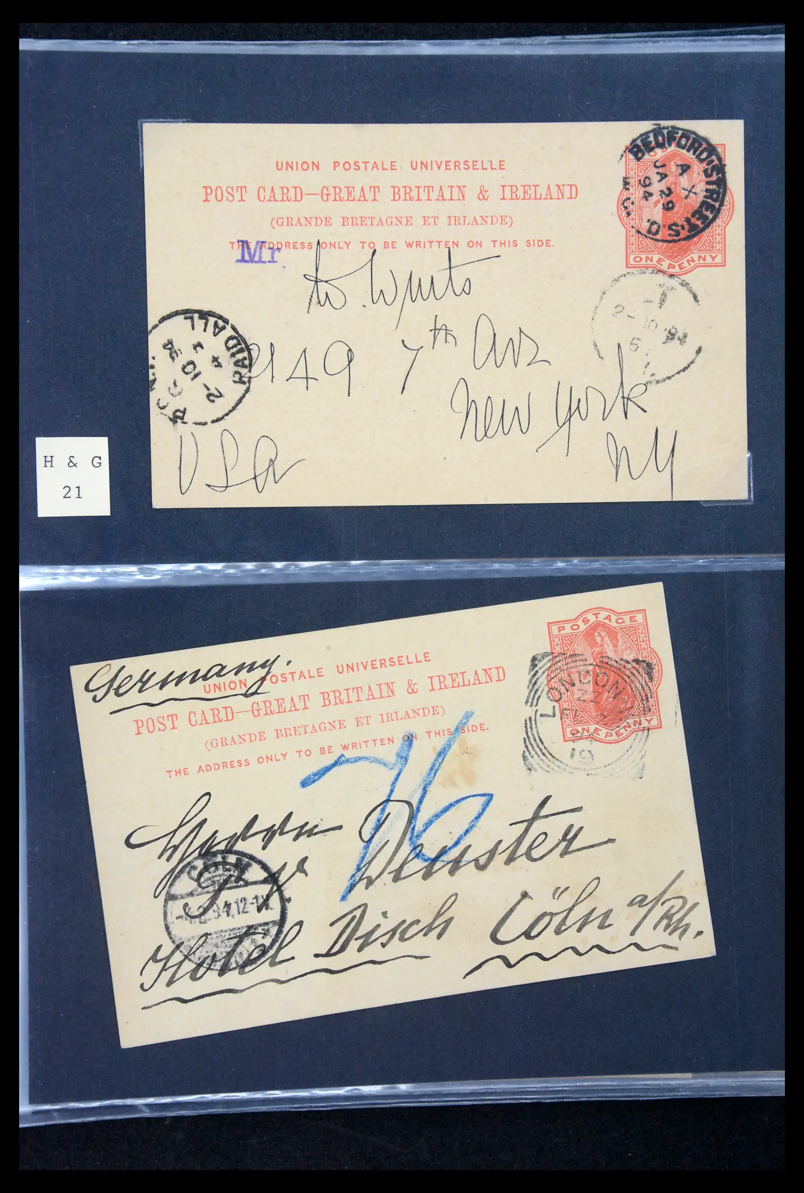 41344 0015 - Stamp collection 41344 Great Britain covers 1870-1950.