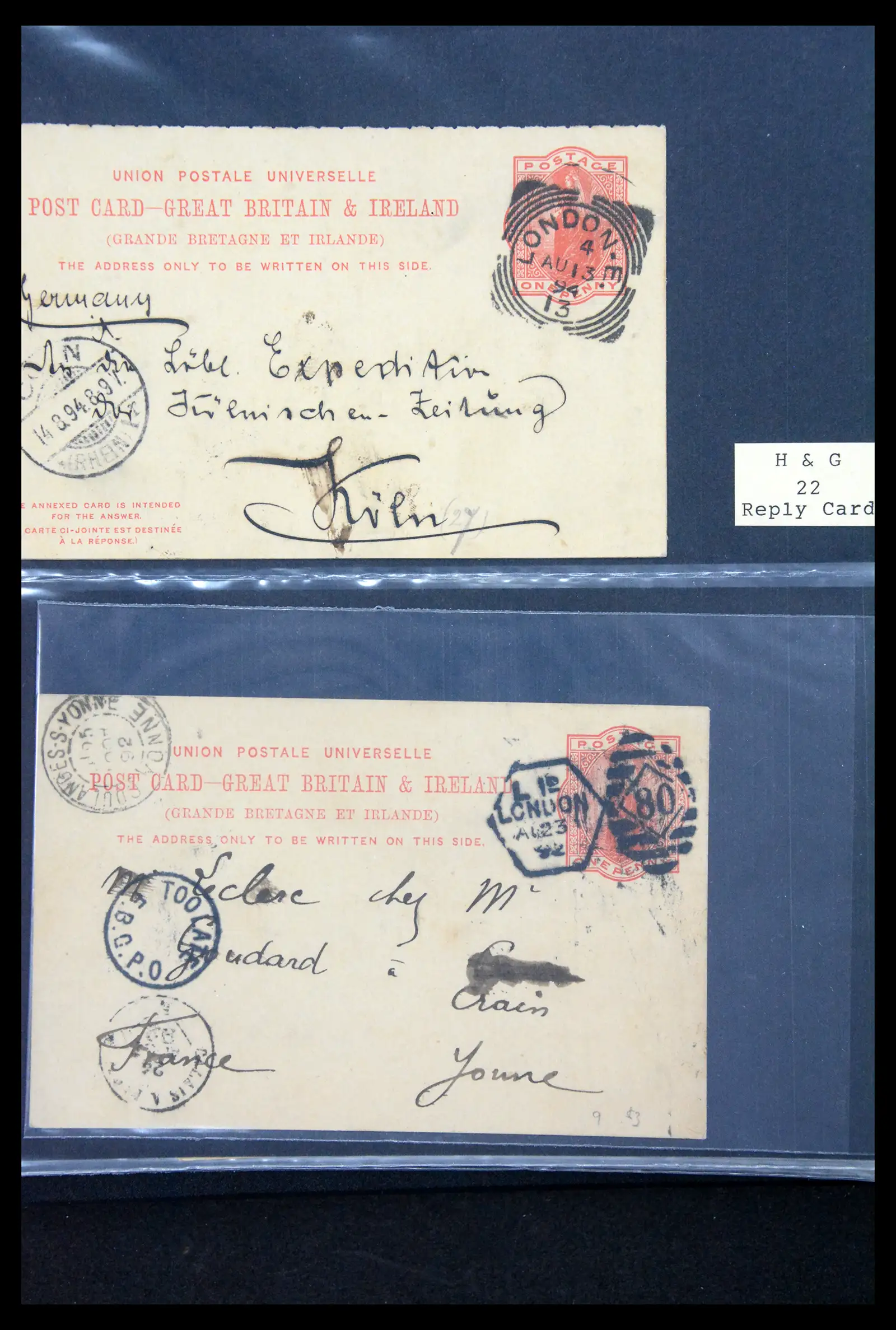 41344 0018 - Stamp collection 41344 Great Britain covers 1870-1950.