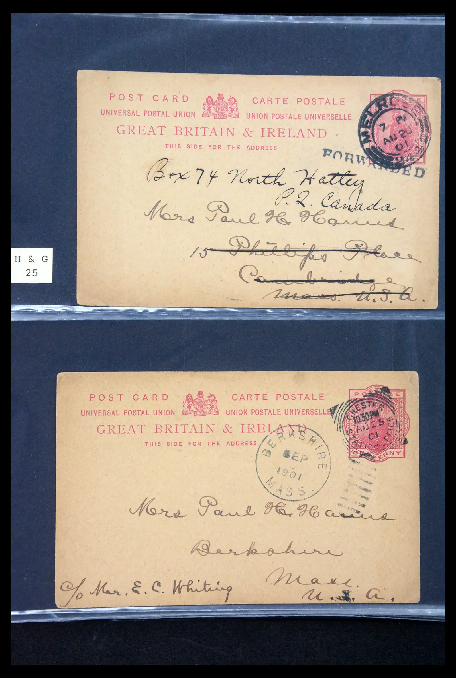41344 0019 - Stamp collection 41344 Great Britain covers 1870-1950.