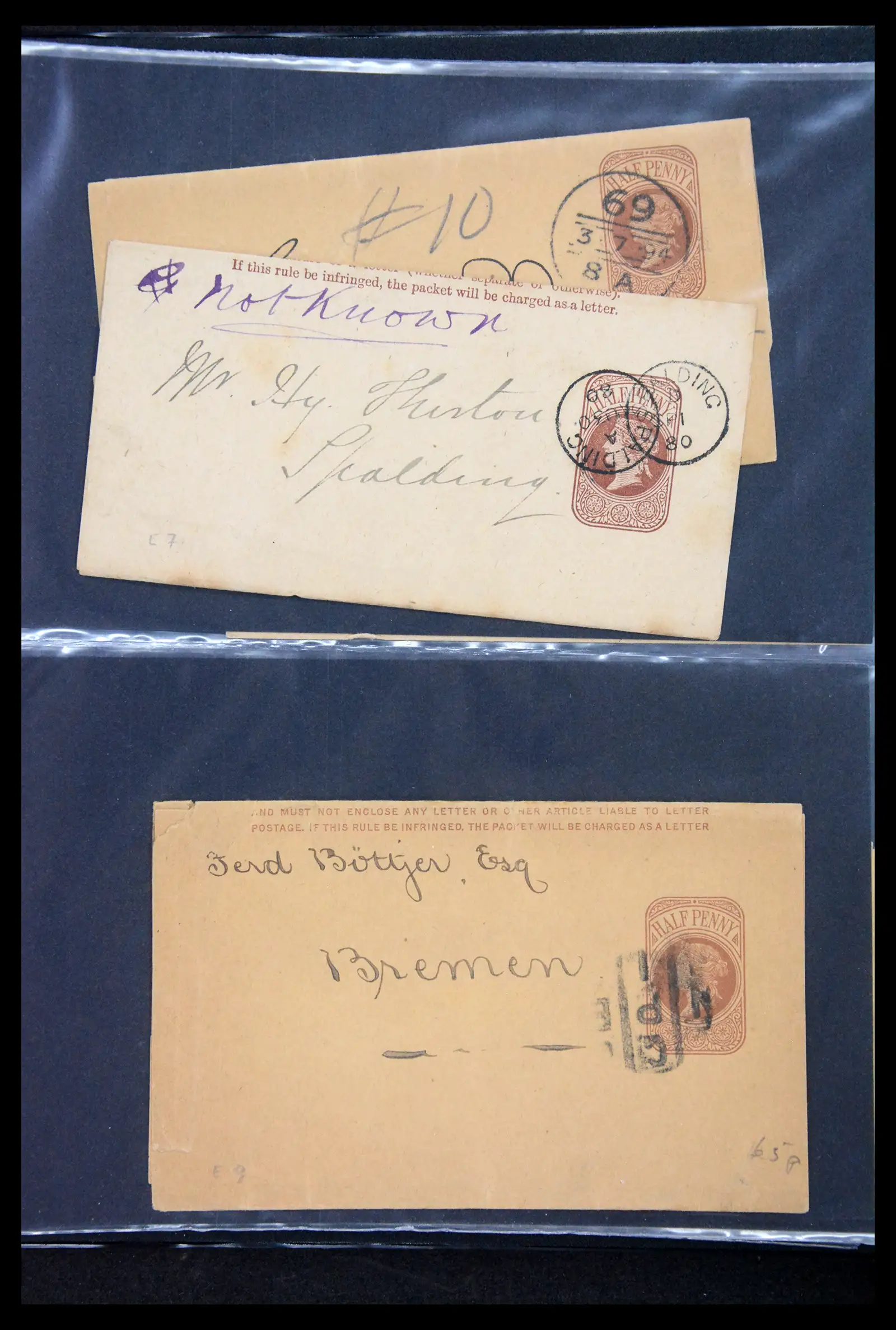 41344 0038 - Stamp collection 41344 Great Britain covers 1870-1950.