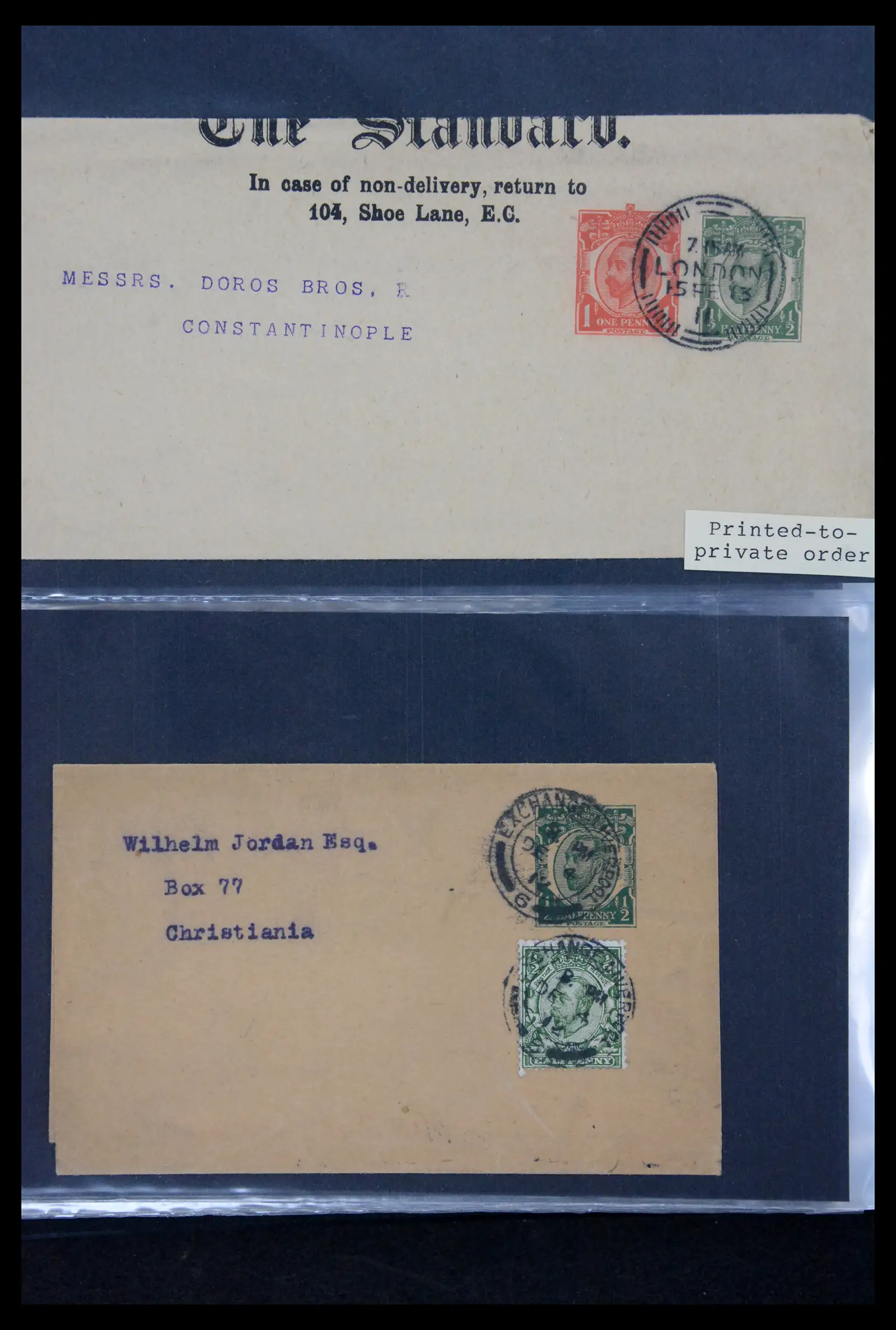 41344 0045 - Stamp collection 41344 Great Britain covers 1870-1950.