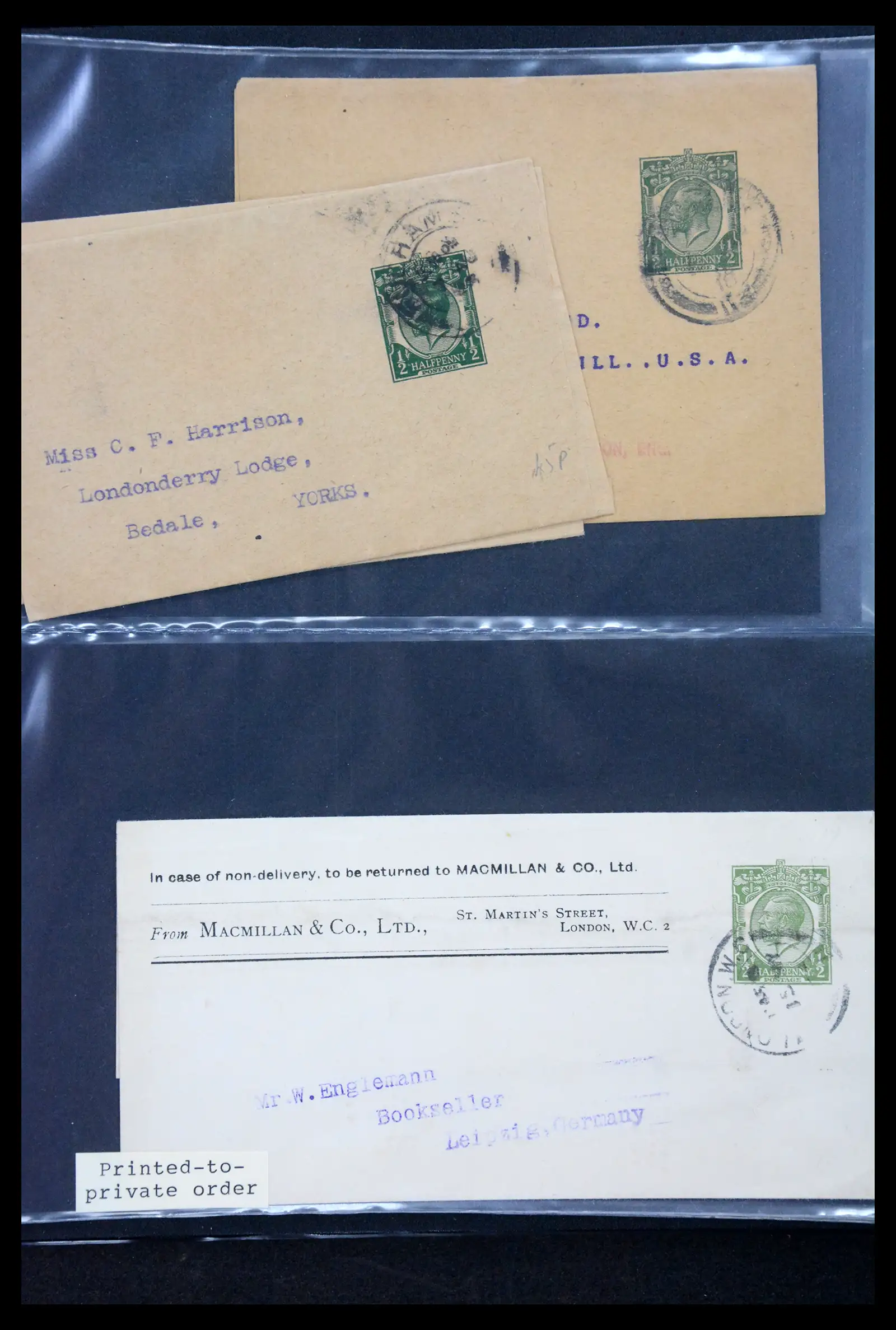 41344 0046 - Stamp collection 41344 Great Britain covers 1870-1950.
