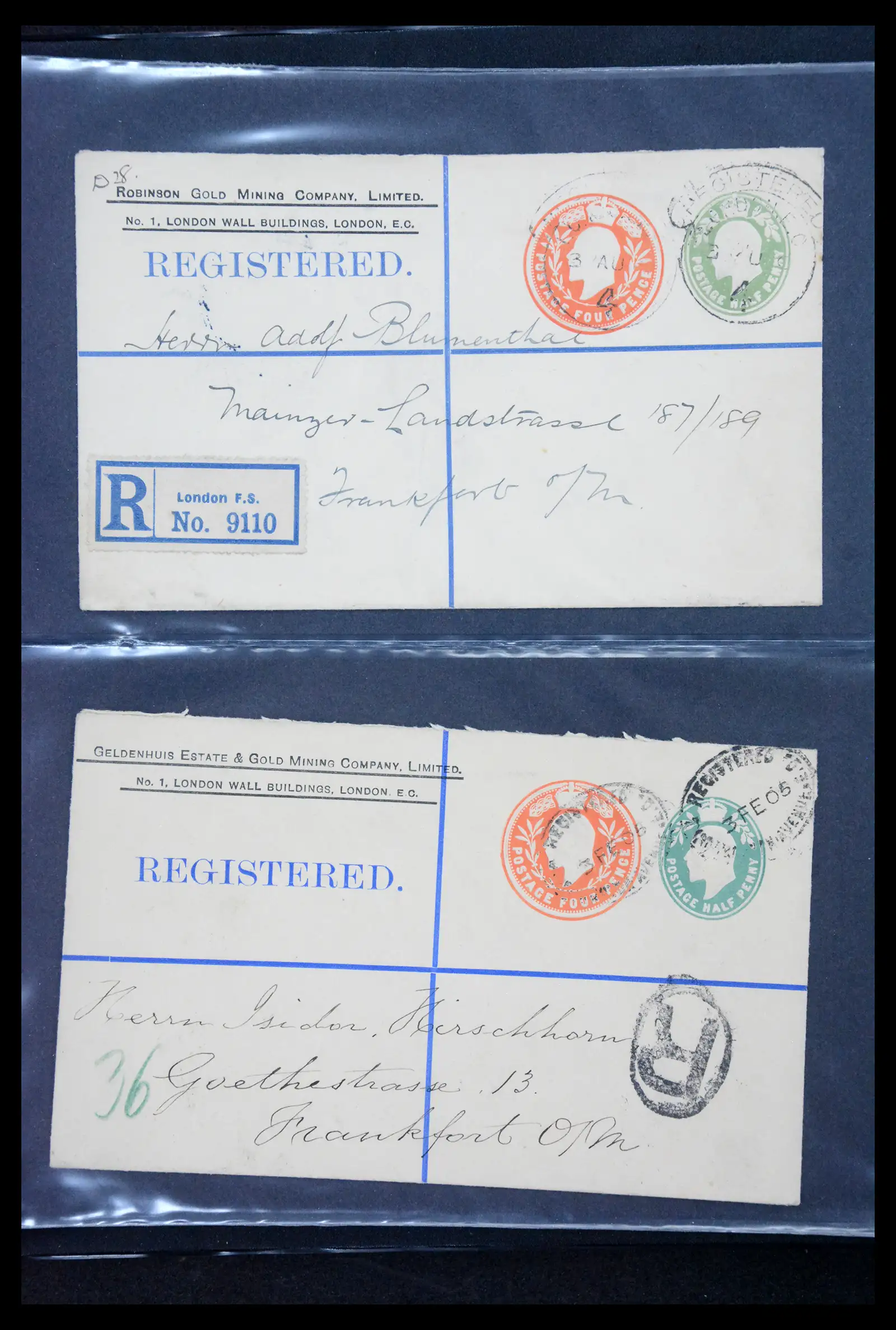 41344 0048 - Stamp collection 41344 Great Britain covers 1870-1950.