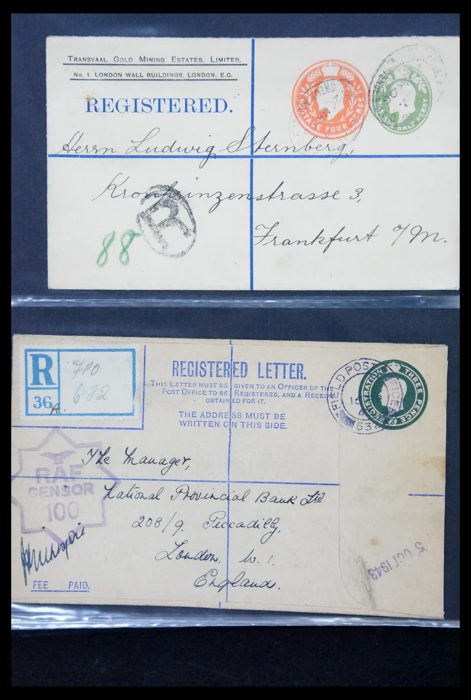 41344 0049 - Stamp collection 41344 Great Britain covers 1870-1950.