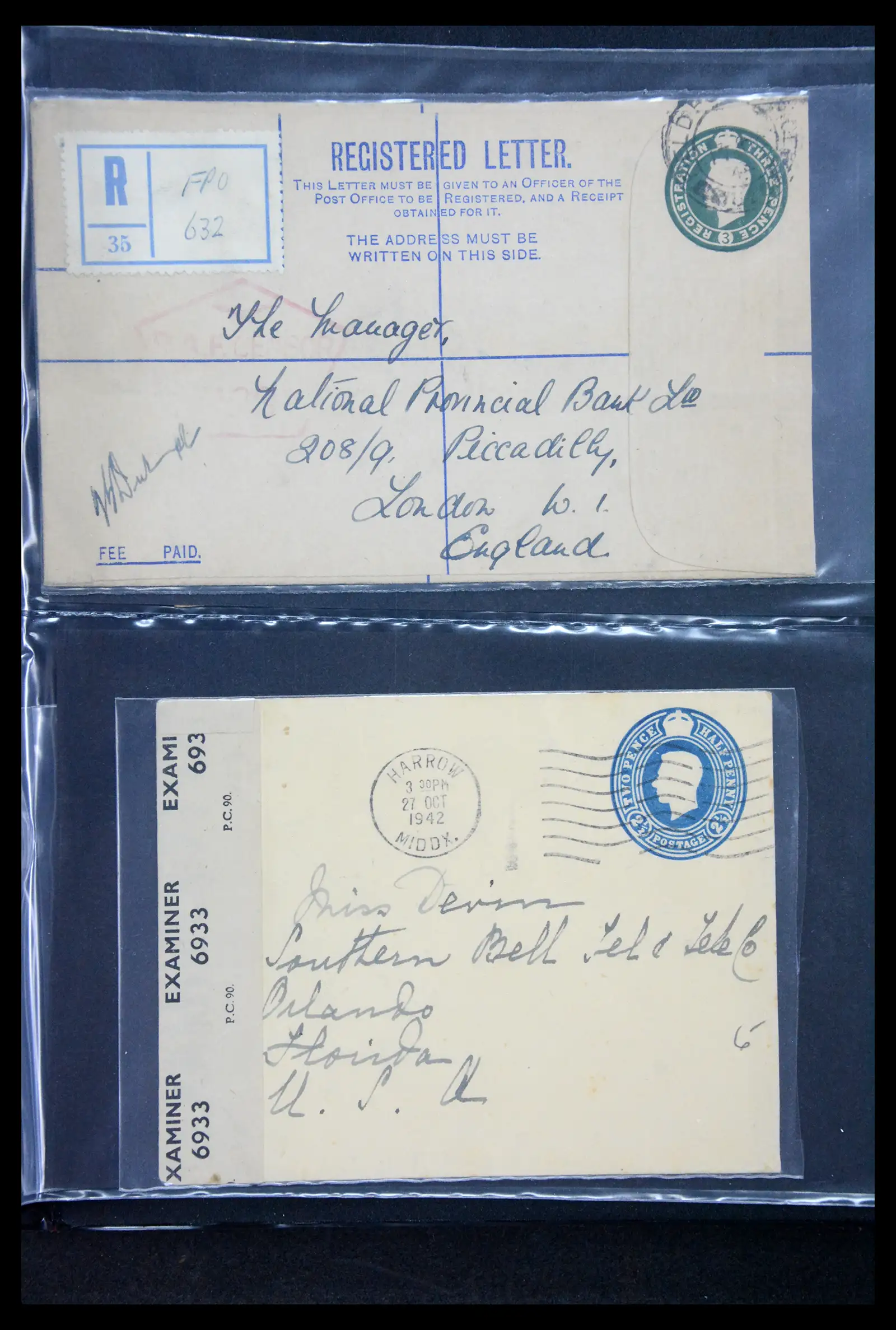 41344 0050 - Stamp collection 41344 Great Britain covers 1870-1950.