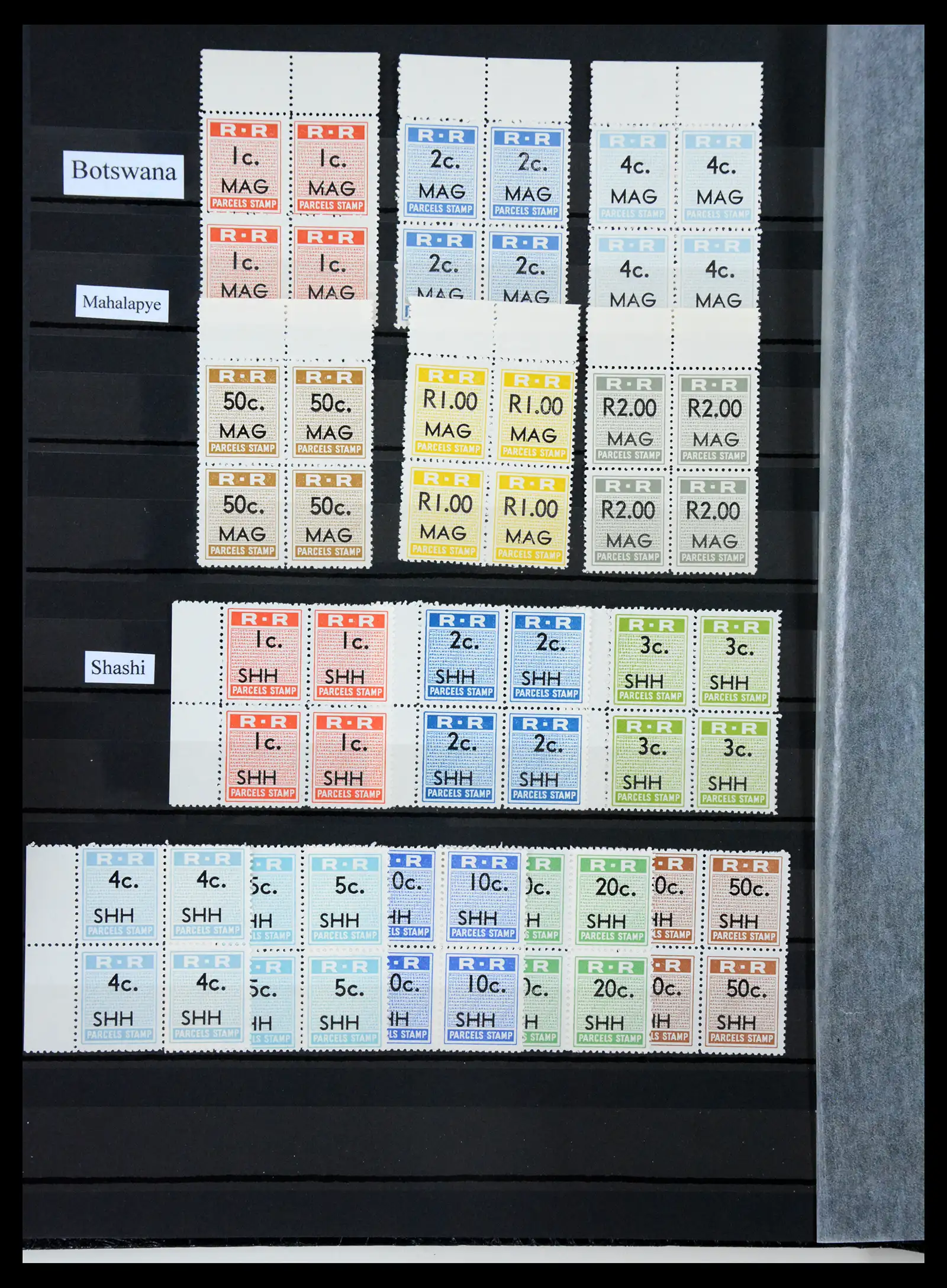 41346 0016 - Stamp collection 41346 Rhodesia cancellation collection 1900-1960.