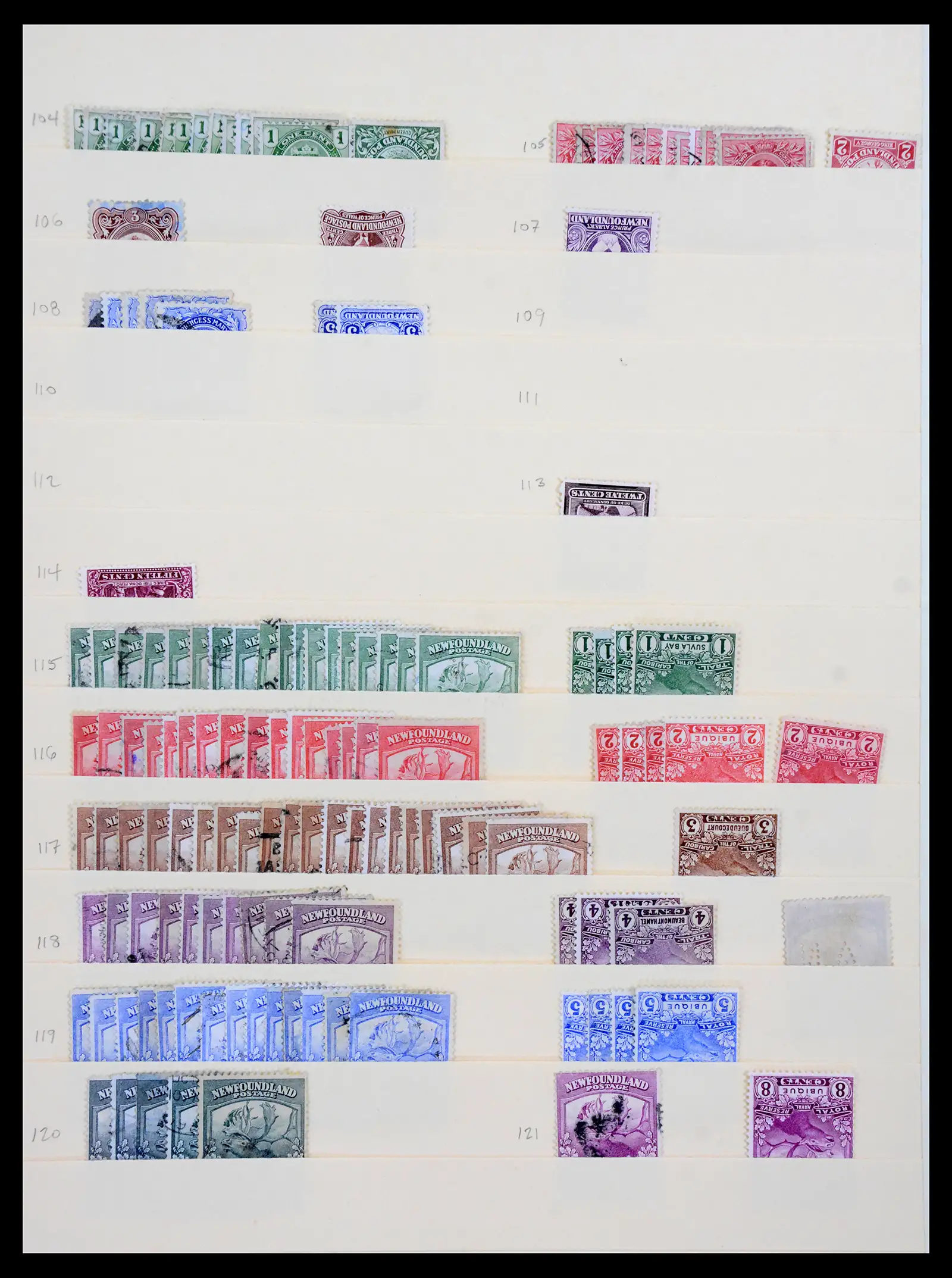 41347 0007 - Stamp collection 41347 Newfoundland 1860-1947.