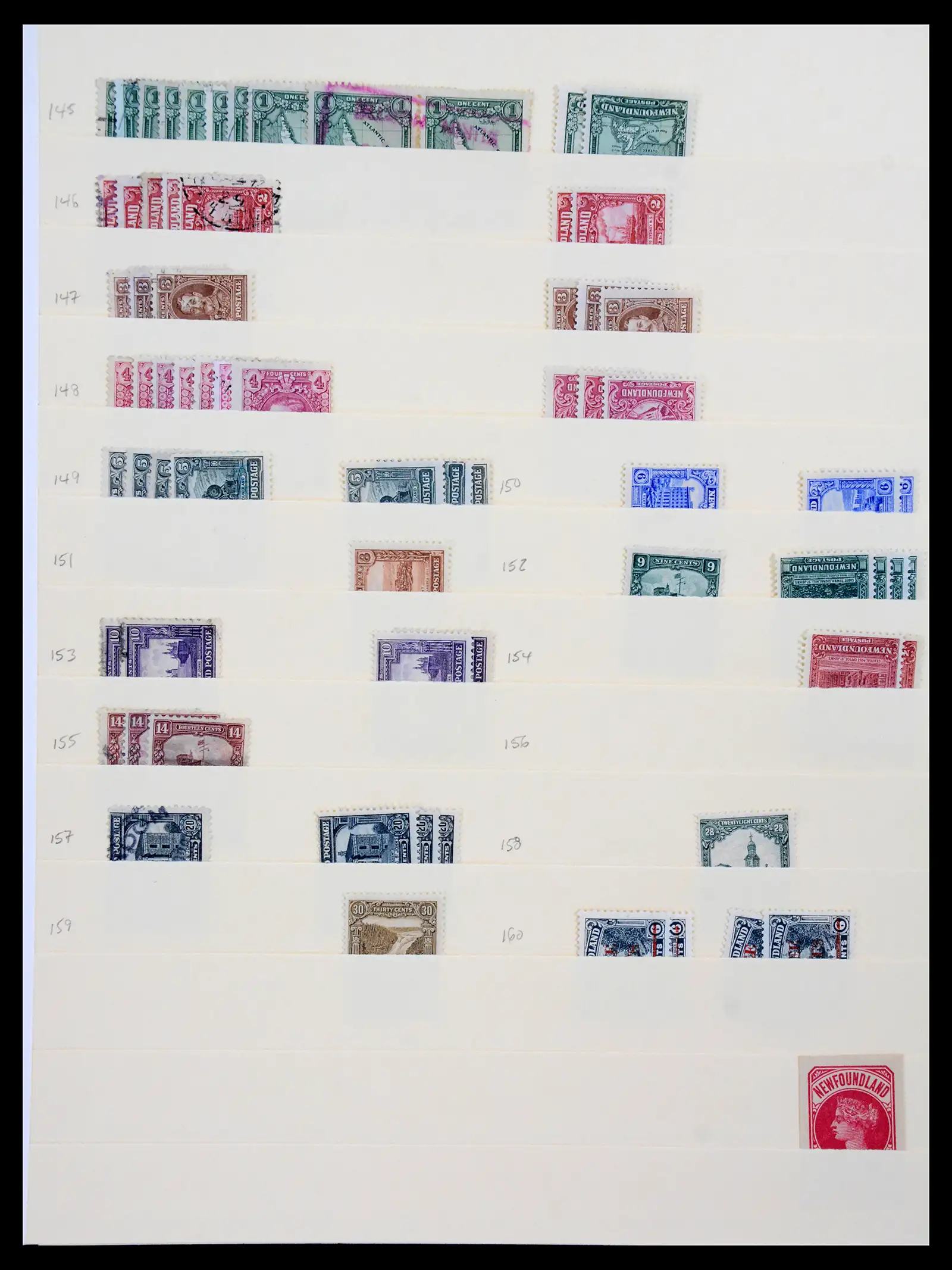 41347 0009 - Stamp collection 41347 Newfoundland 1860-1947.