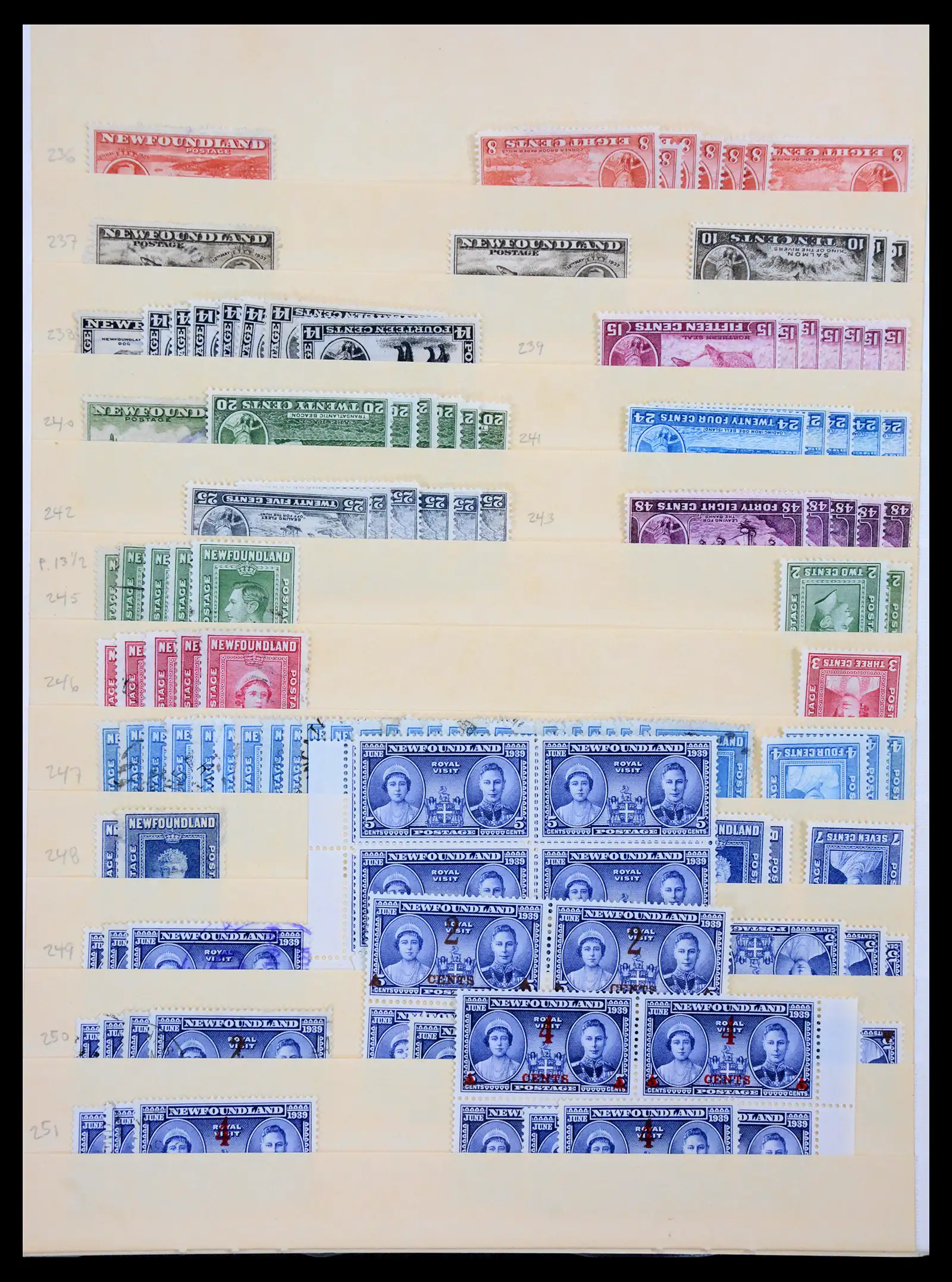 41347 0014 - Stamp collection 41347 Newfoundland 1860-1947.