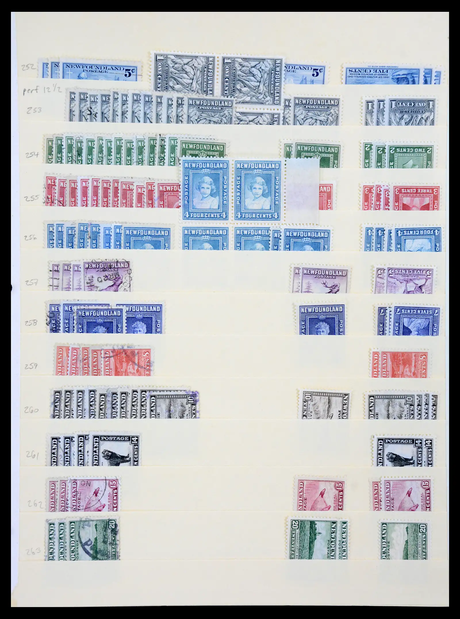 41347 0015 - Stamp collection 41347 Newfoundland 1860-1947.