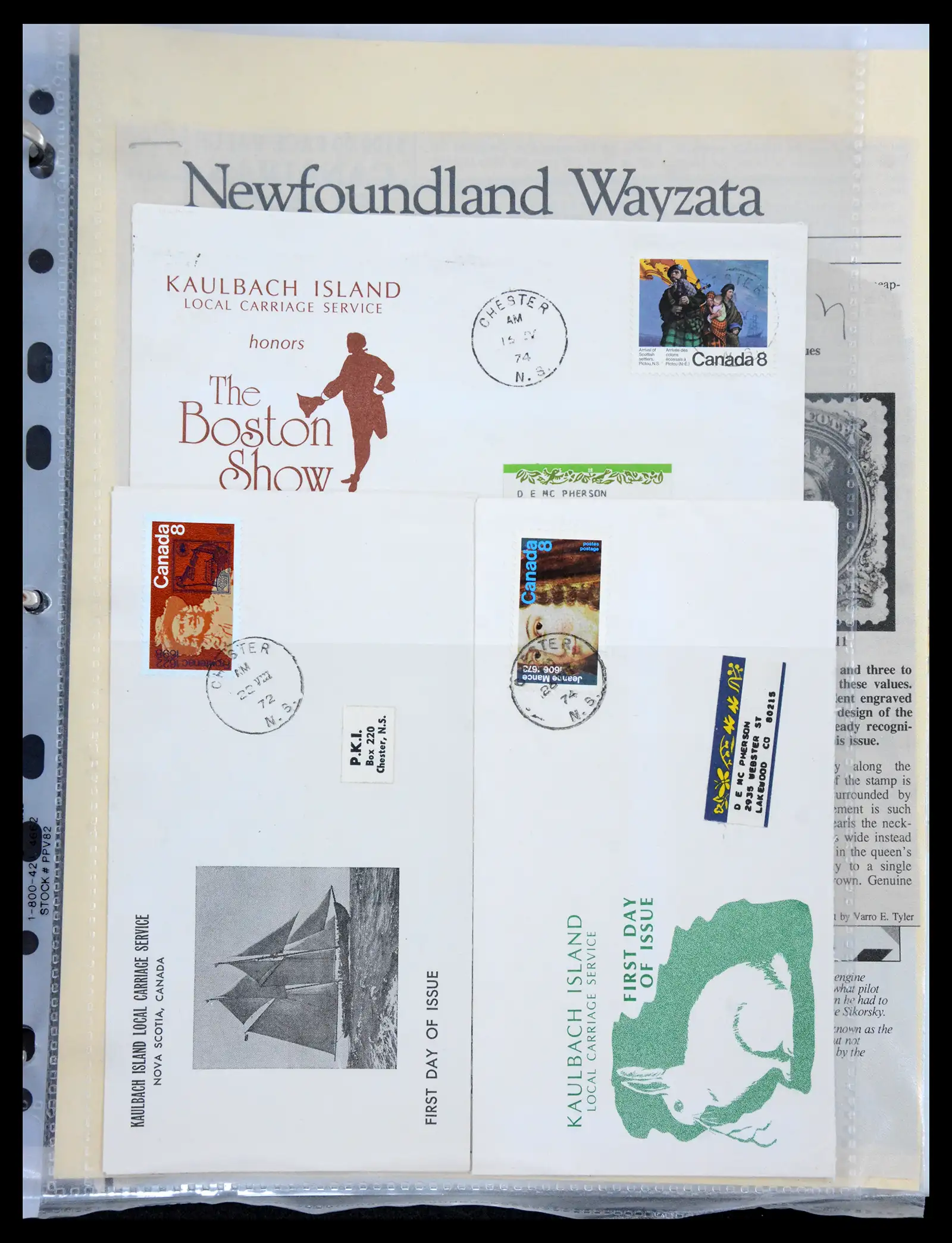 41347 0035 - Stamp collection 41347 Newfoundland 1860-1947.