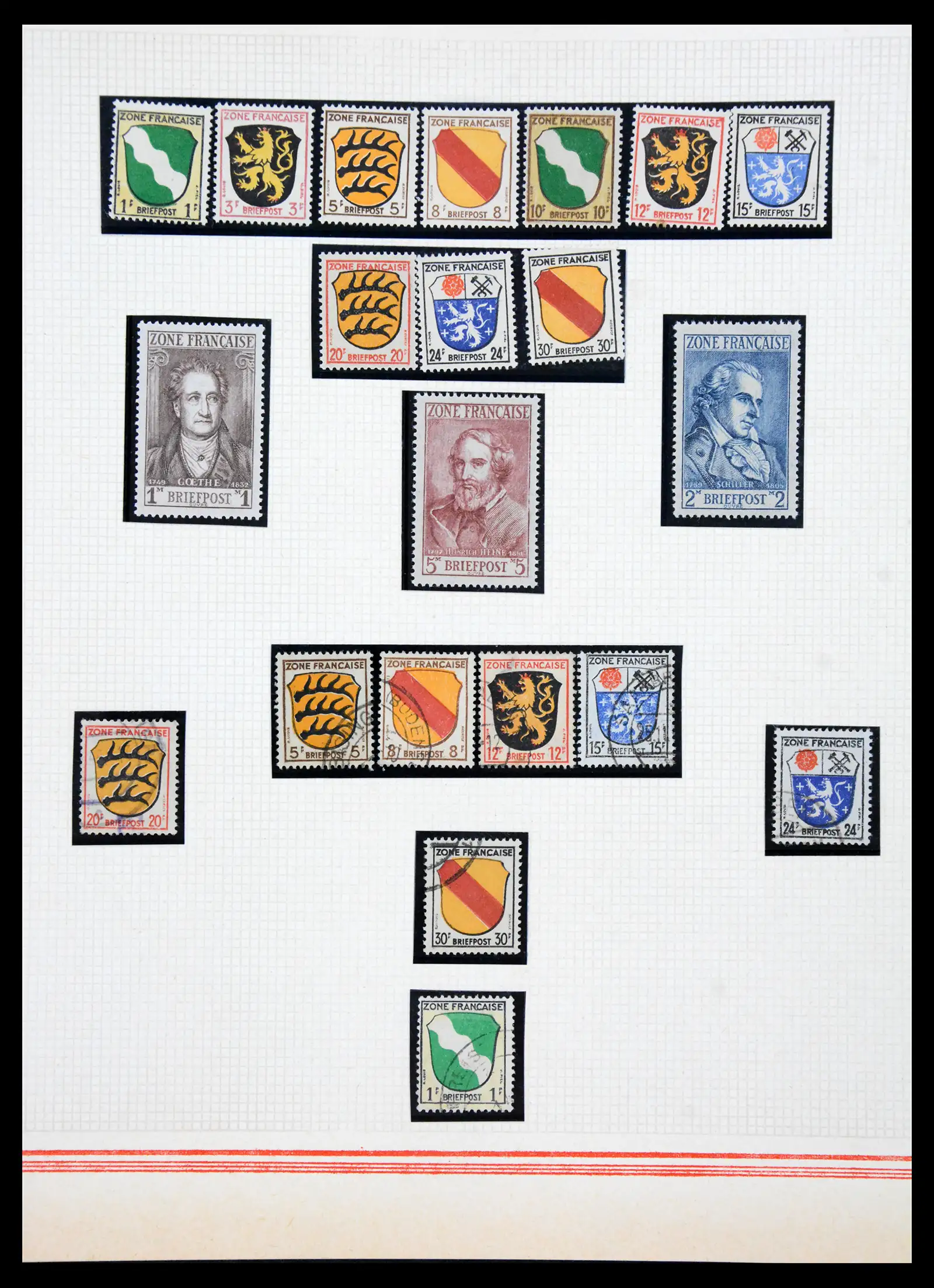 41348 0001 - Stamp collection 41348 Saar/French zone 1920-1958.