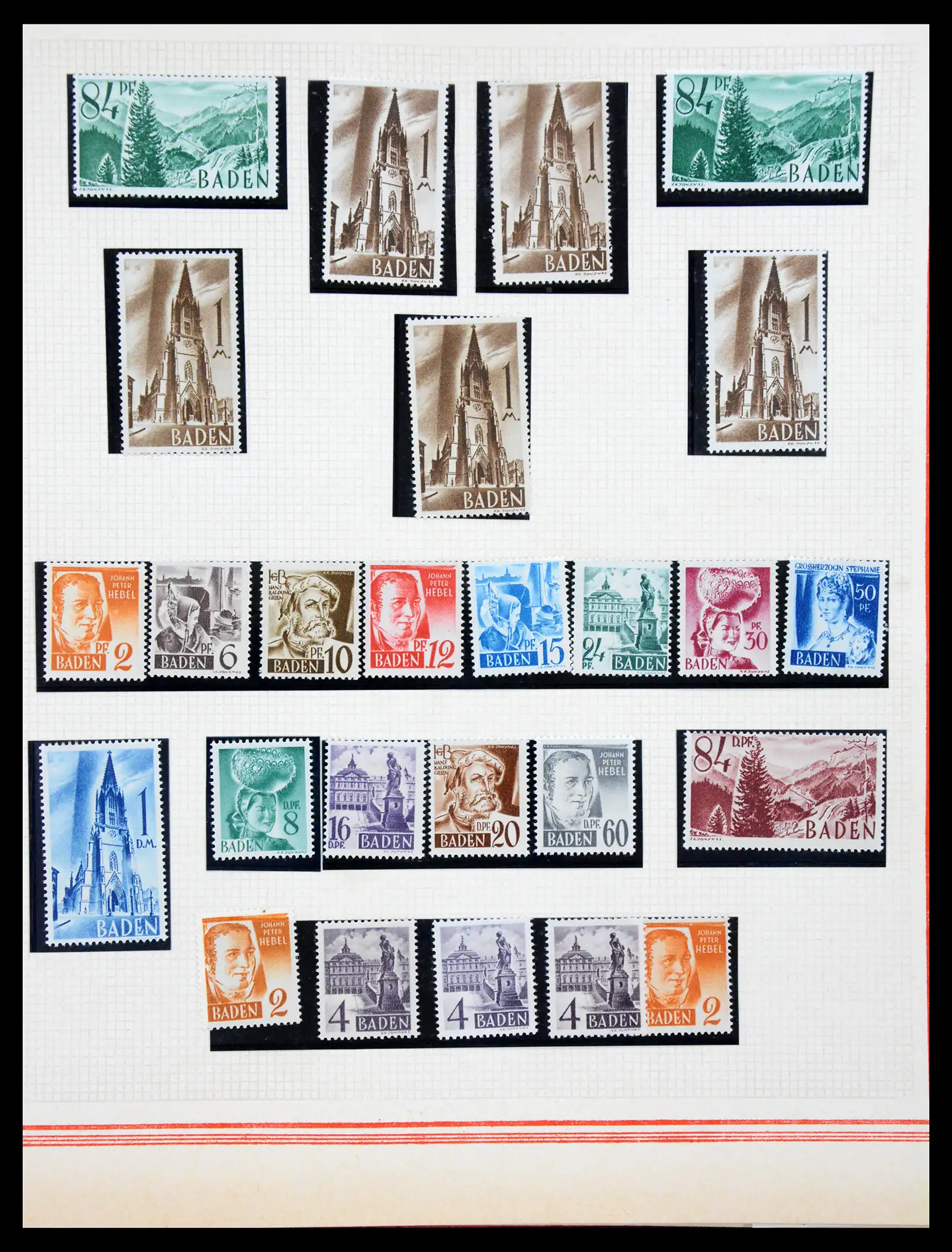 41348 0005 - Stamp collection 41348 Saar/French zone 1920-1958.