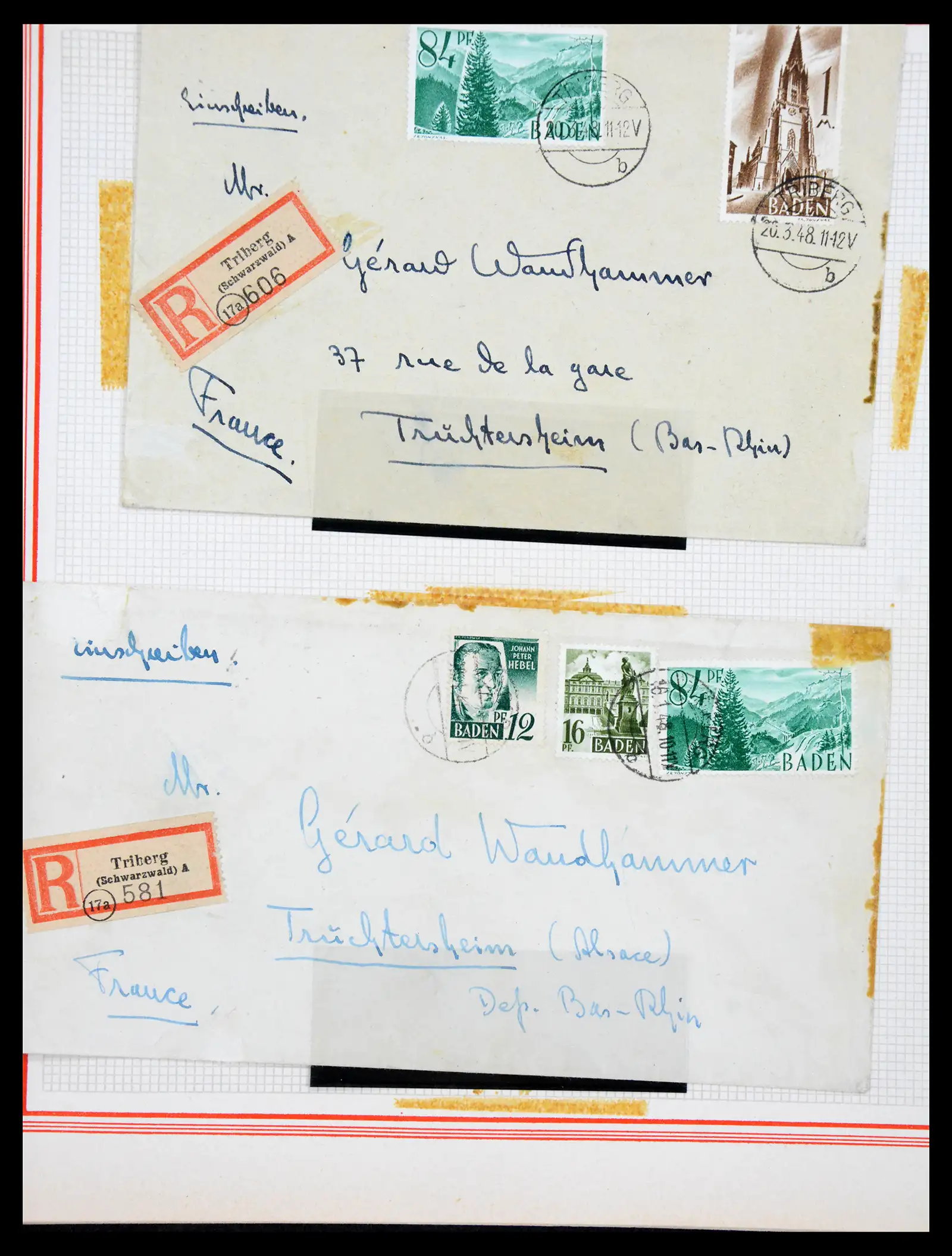 41348 0012 - Stamp collection 41348 Saar/French zone 1920-1958.