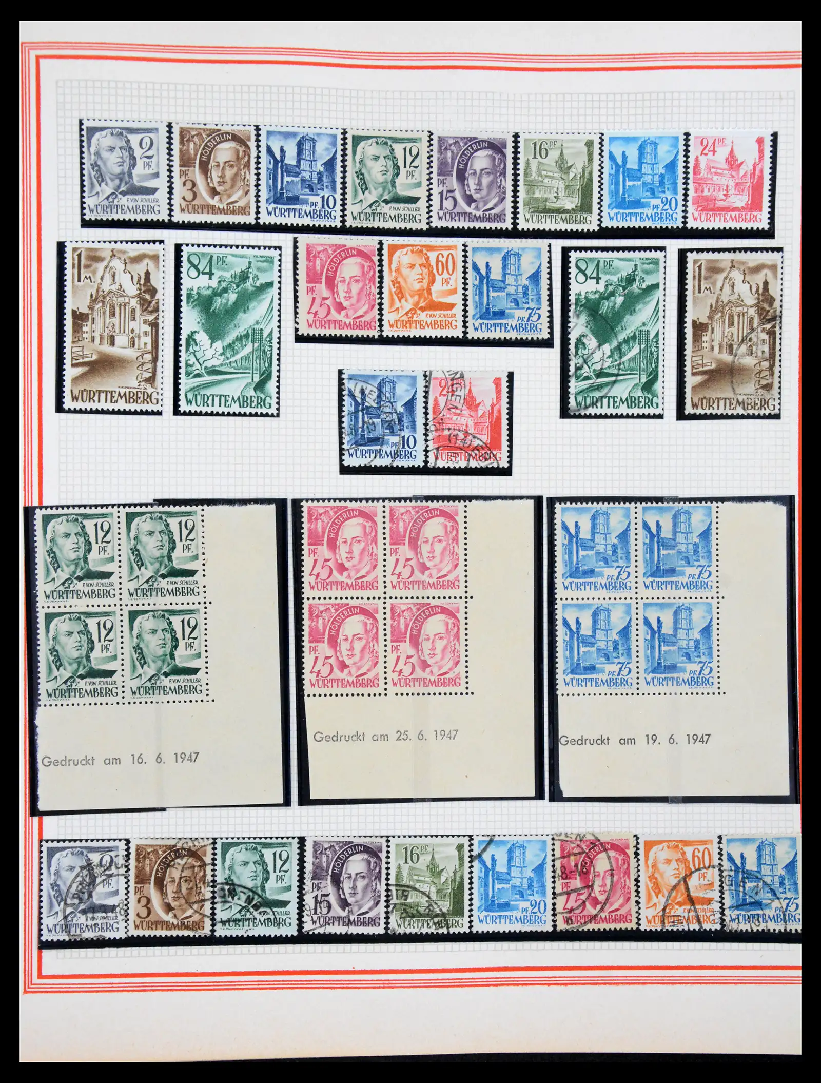 41348 0019 - Stamp collection 41348 Saar/French zone 1920-1958.