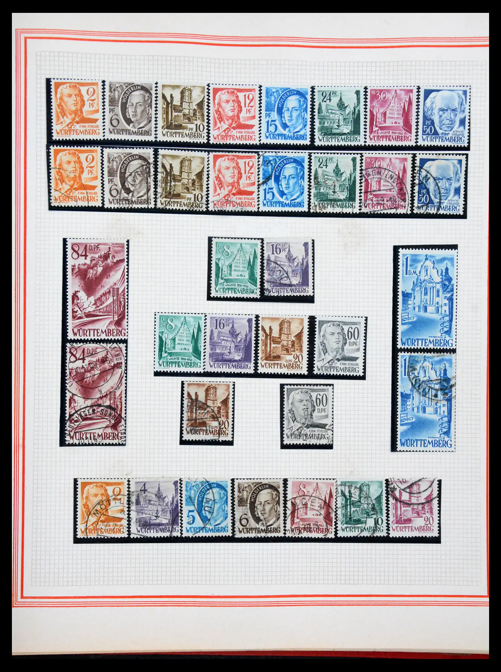 41348 0021 - Stamp collection 41348 Saar/French zone 1920-1958.