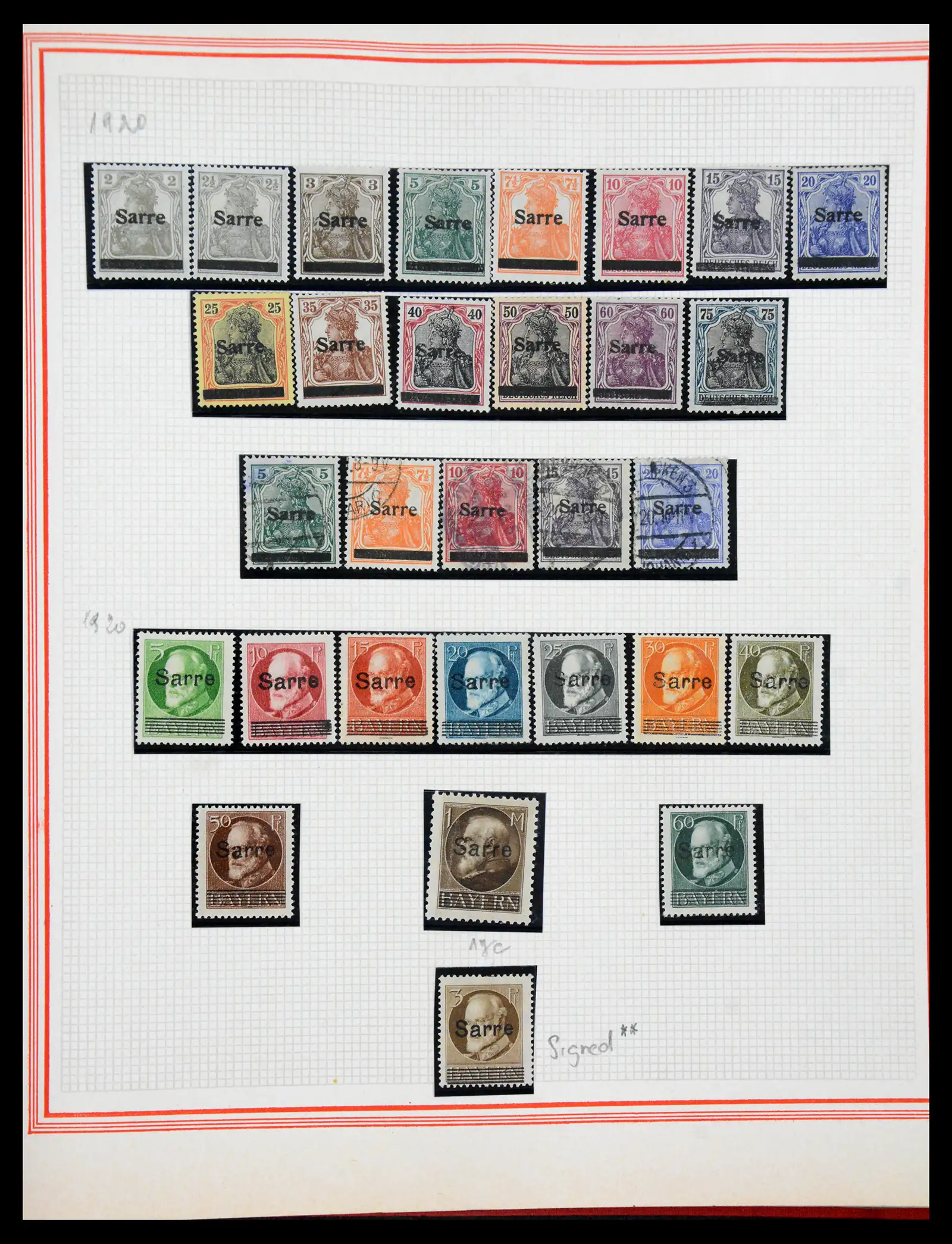 41348 0024 - Stamp collection 41348 Saar/French zone 1920-1958.